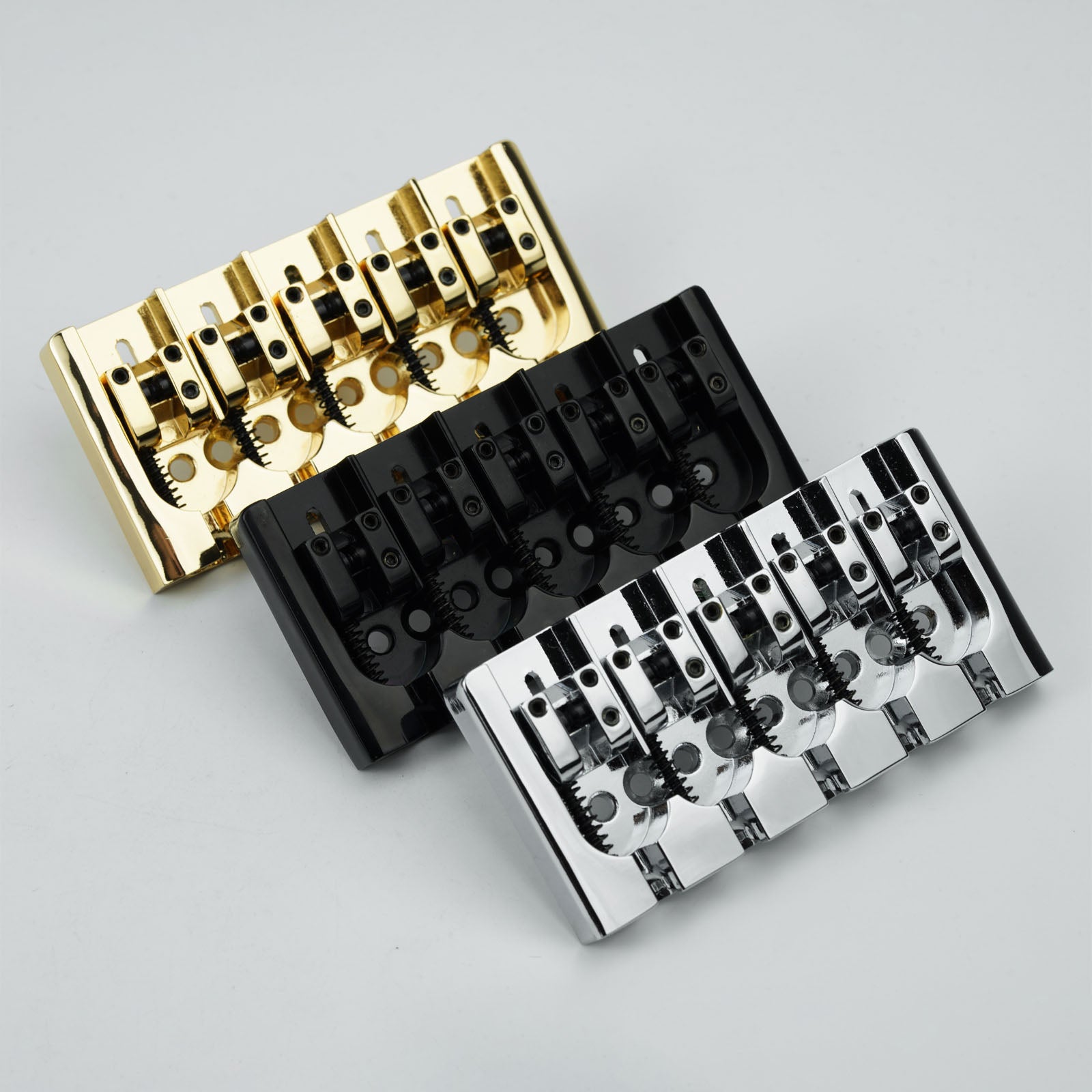Guyker GB507 5 String A Style Bass Bridge Black Base