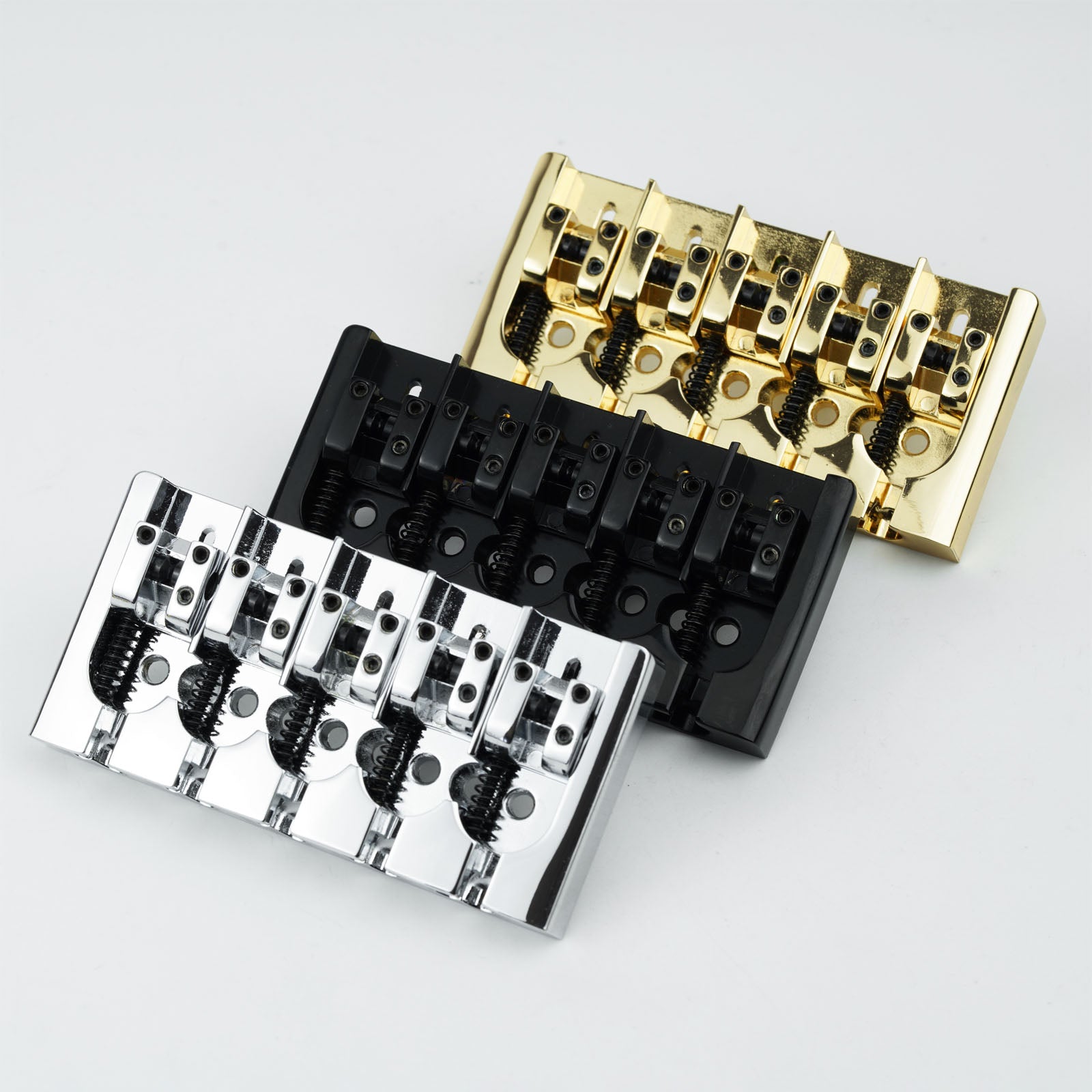 Guyker GB507 5 String A Style Bass Bridge Black Base