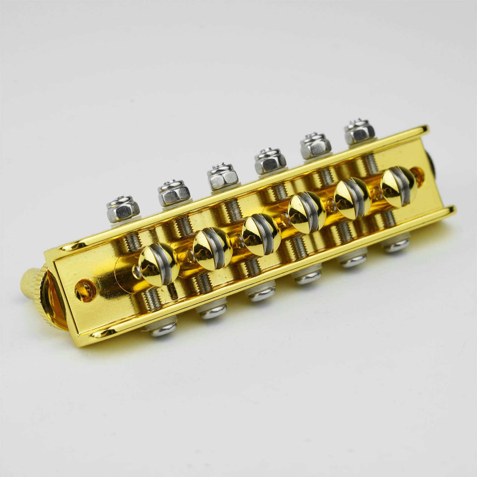 Puente de rodillos para guitarra de 6 cuerdas Guyker GM018B estilo Mosrite