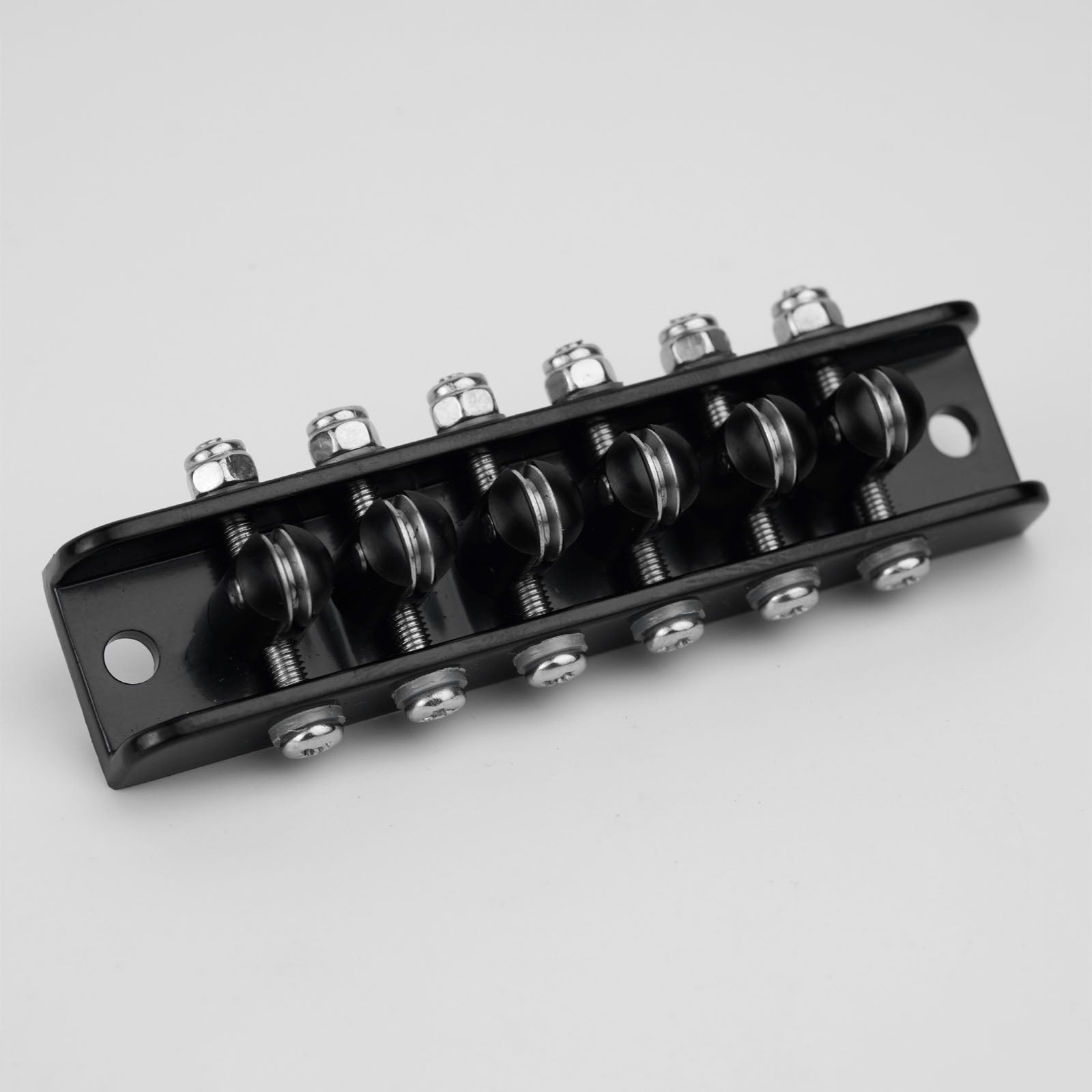 Puente de rodillos para guitarra de 6 cuerdas Guyker GM018B estilo Mosrite