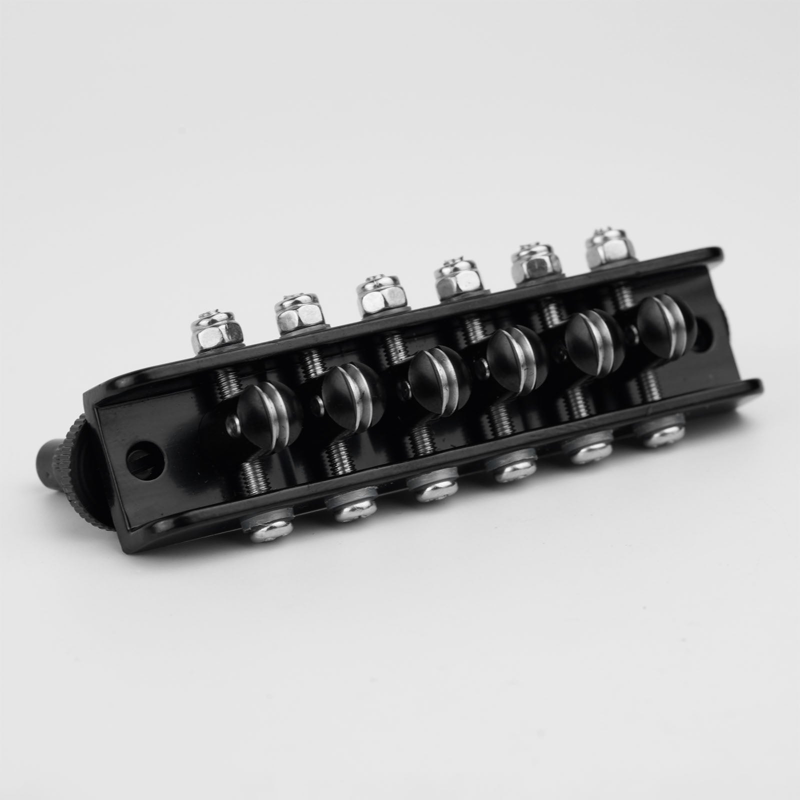 Puente de rodillos para guitarra de 6 cuerdas Guyker GM018B estilo Mosrite