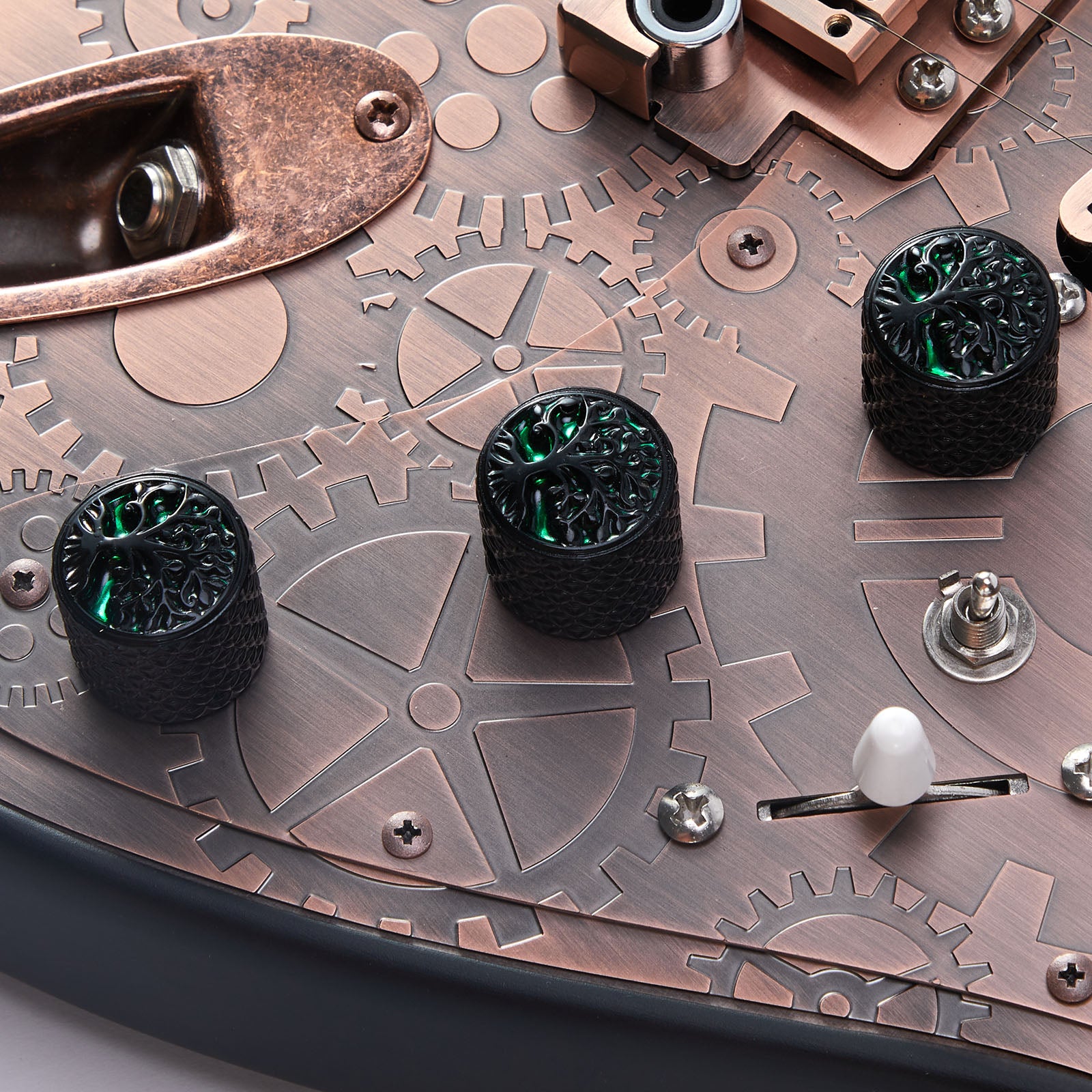 Dome Top Zinc Alloy Control Knobs Dia. 6mm for Guitar & Bass | Guyker