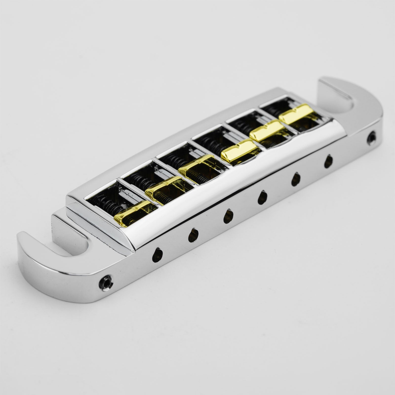 Dual-Tone Adjustable Wraparound Bridge Tailpiece for Les Paul & SG Guitars Guyker