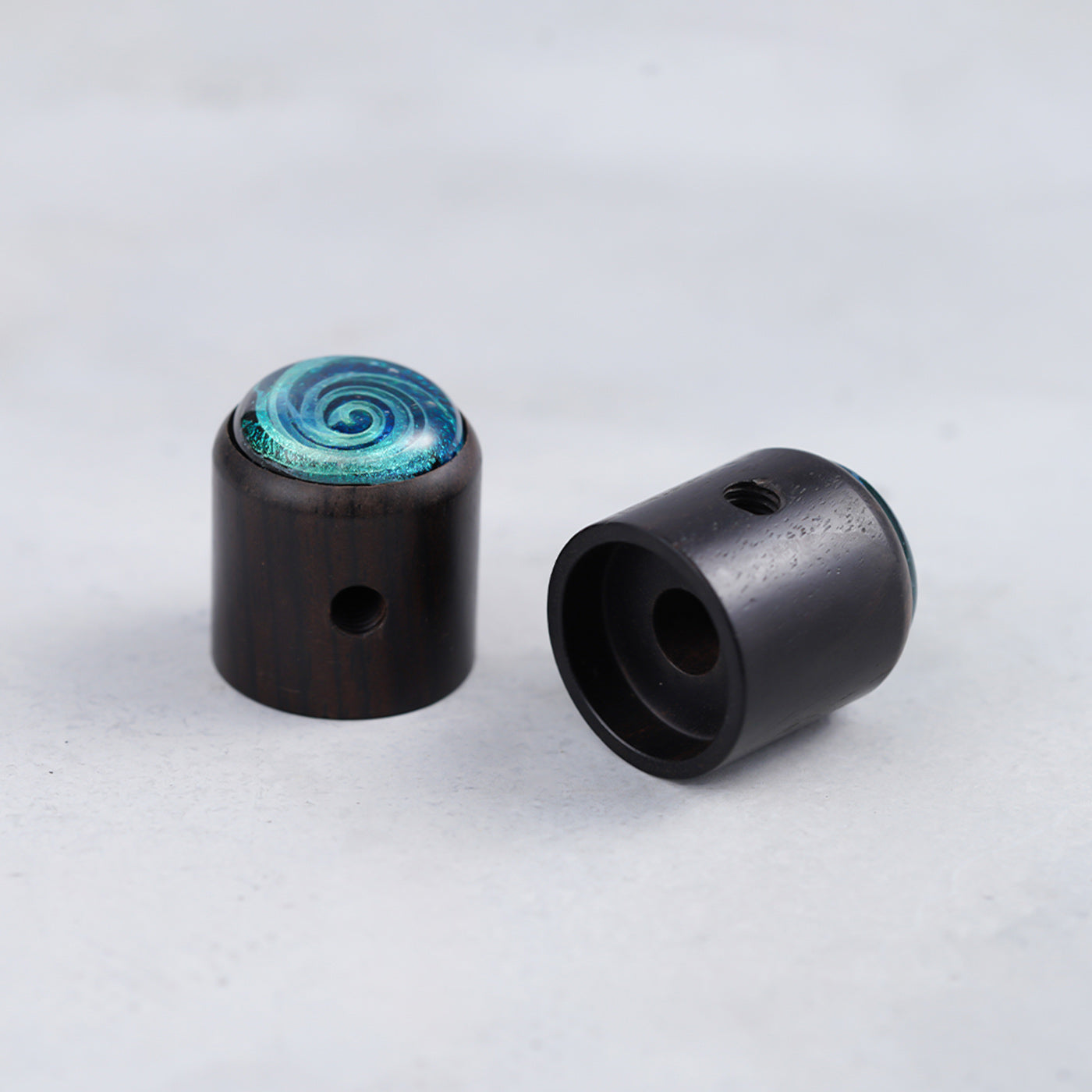 Ebony Potentiometer Knob with Starry Sky Surface Dia. 6mm for Guitar & Bass | Guyker