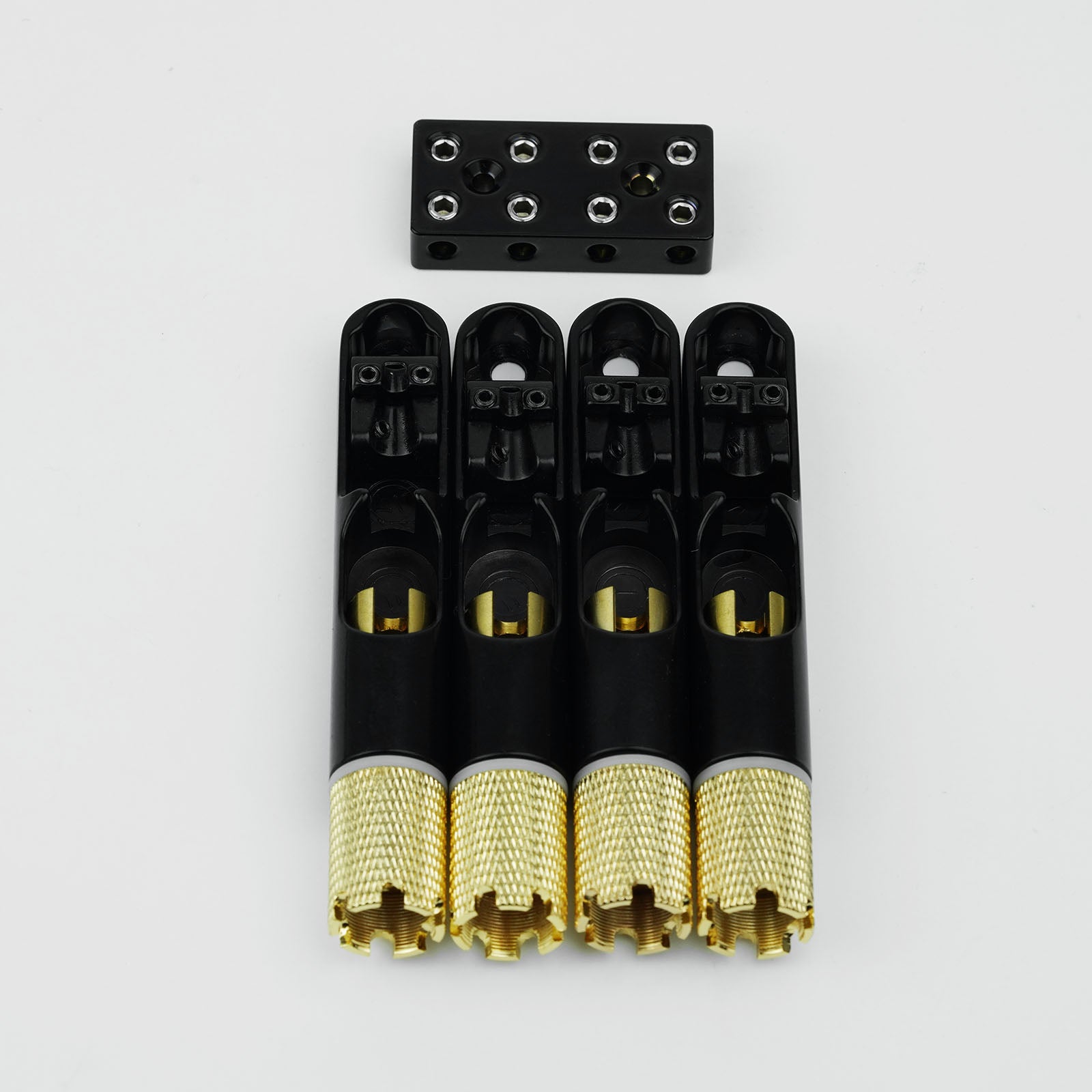 Electric Bass Bridge Stainless Steel Single String Fan Bridge Guyker