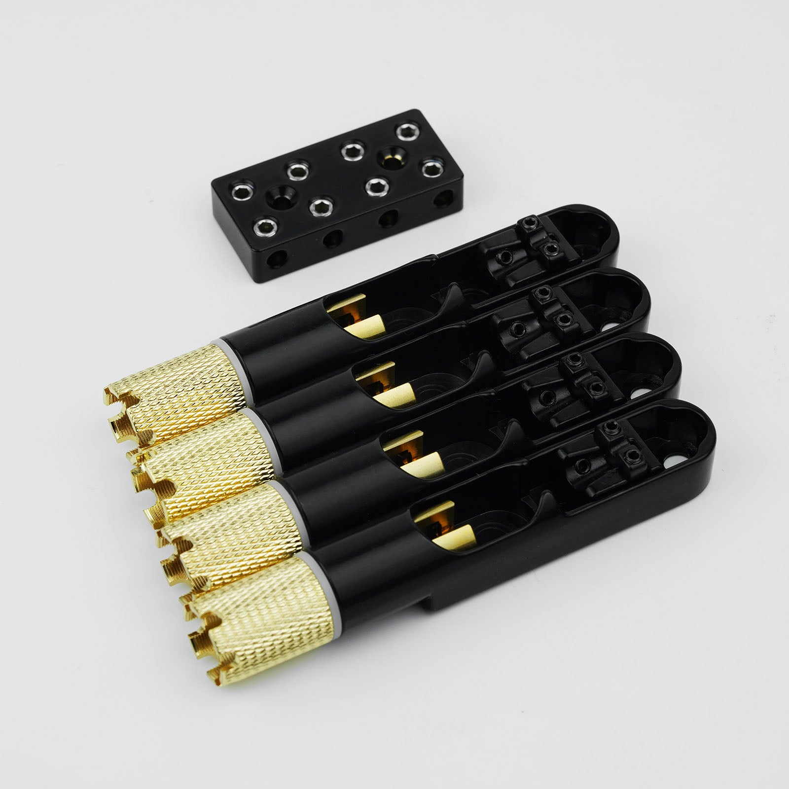 Electric Bass Bridge Stainless Steel Single String Fan Bridge Guyker