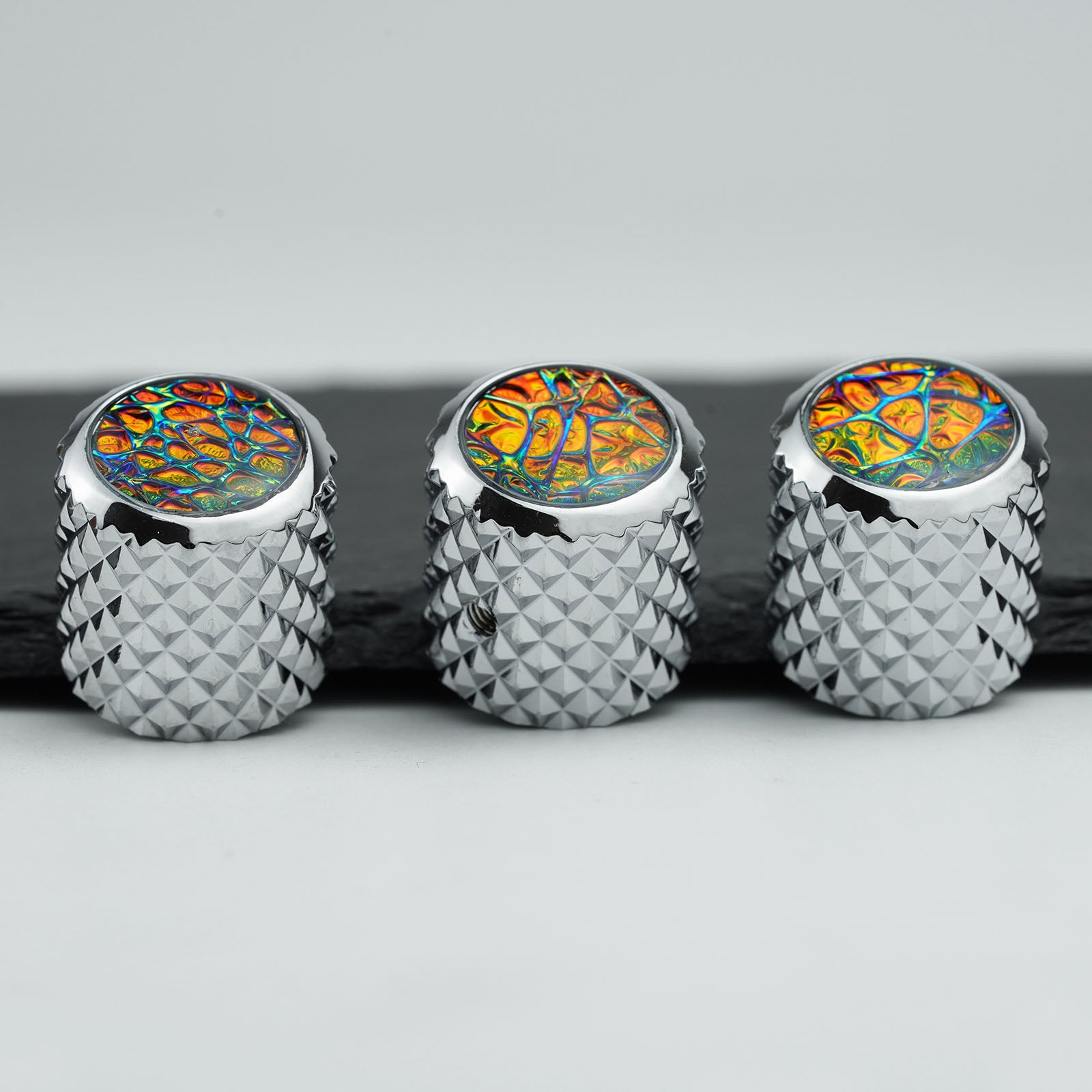 Electric Guitar/Bass Control Knob – Aluminum Alloy with Abalone Top | Guyker