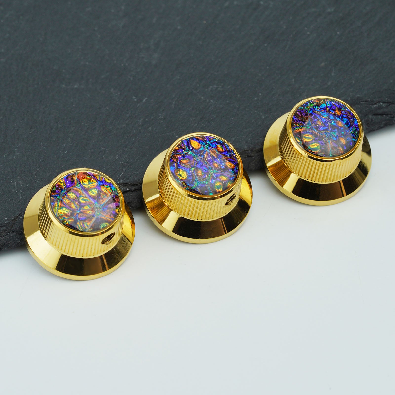 Electric Guitar/Bass Metal Control Knob with Decorative Top | Guyker