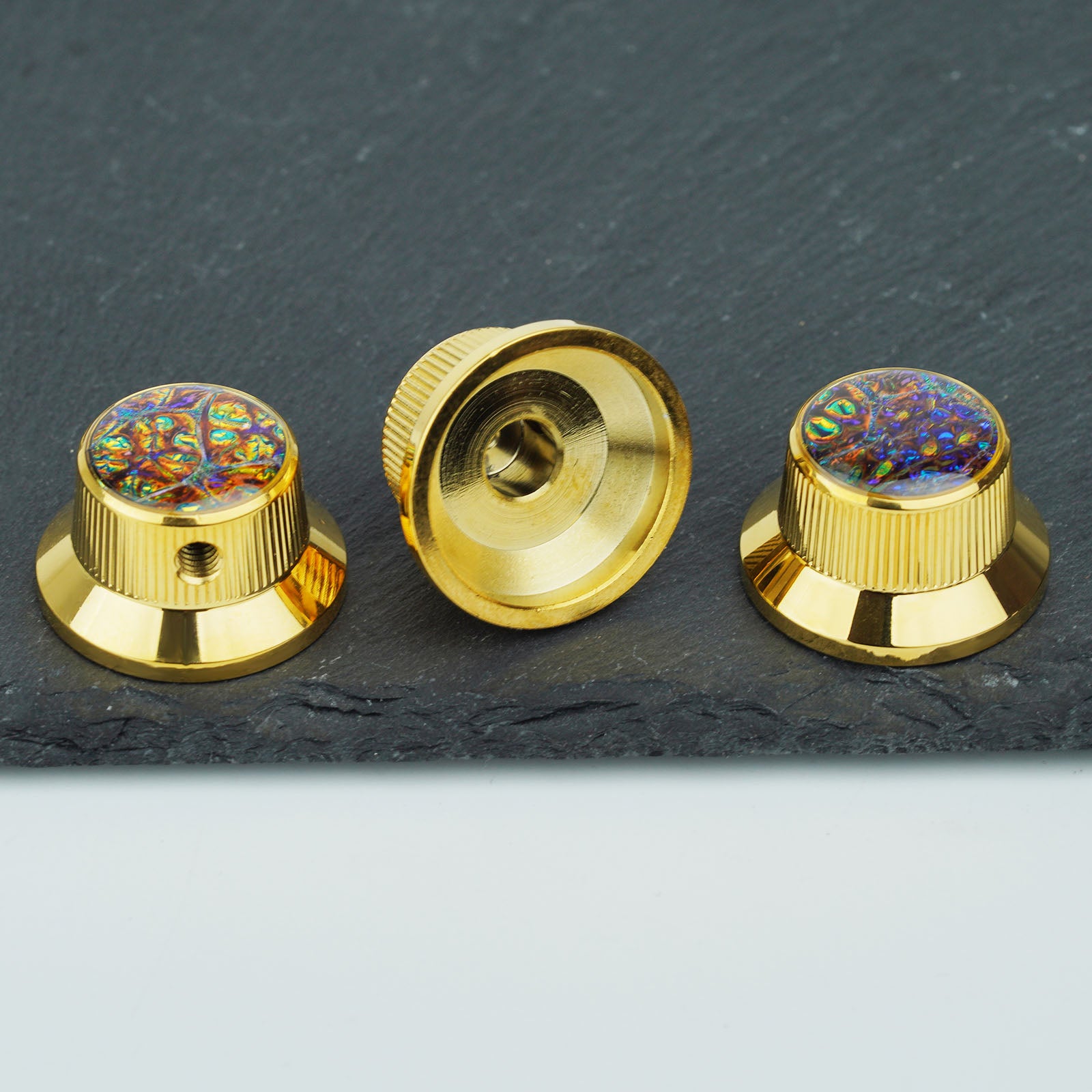 Electric Guitar/Bass Metal Control Knob with Decorative Top | Guyker