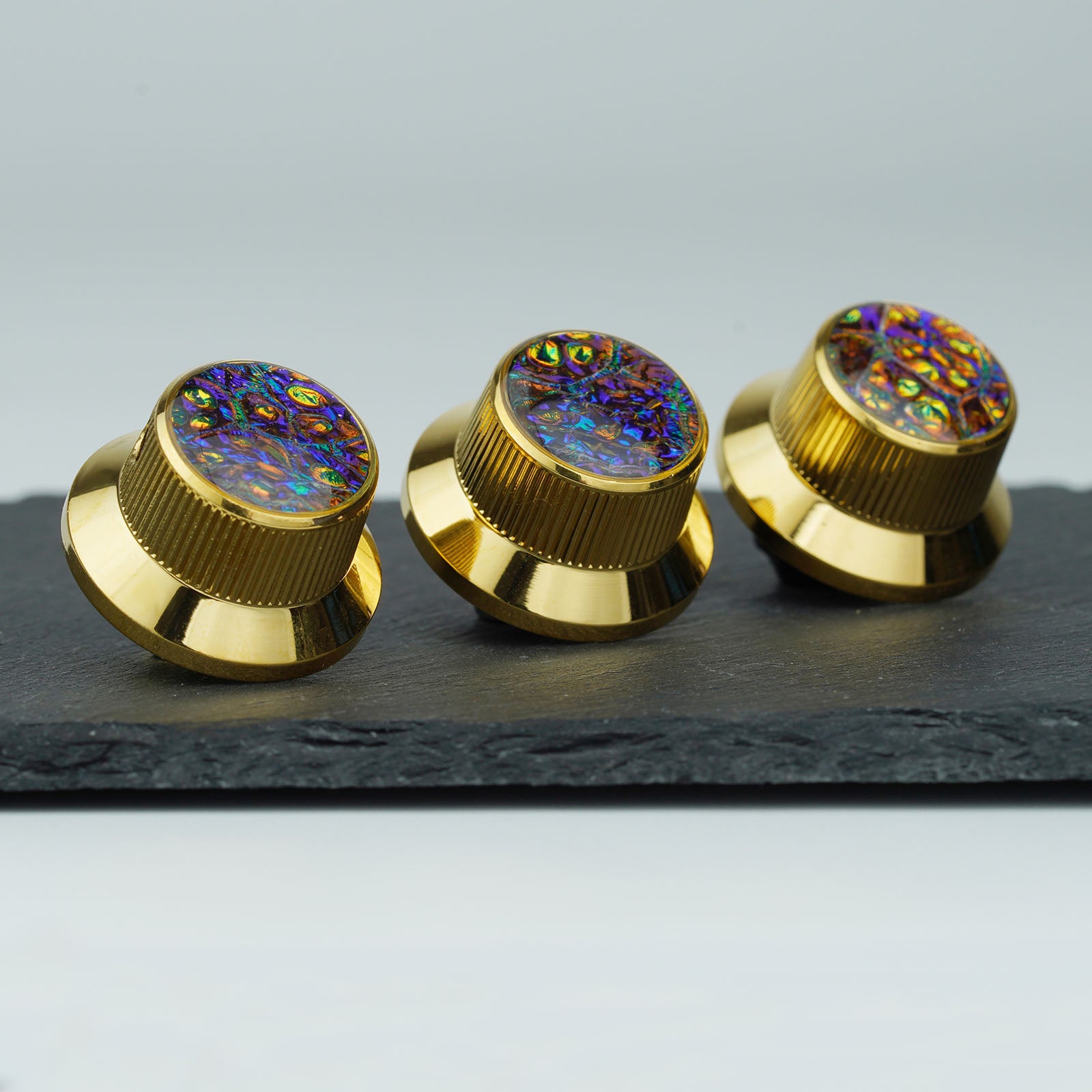 Electric Guitar/Bass Metal Control Knob with Decorative Top | Guyker