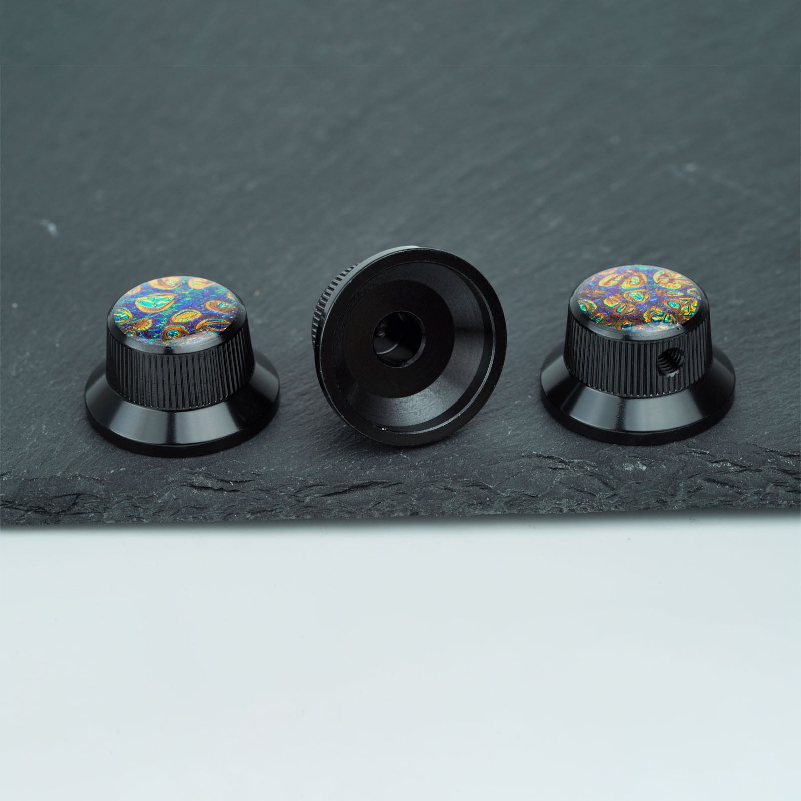 Electric Guitar/Bass Metal Control Knob with Decorative Top | Guyker