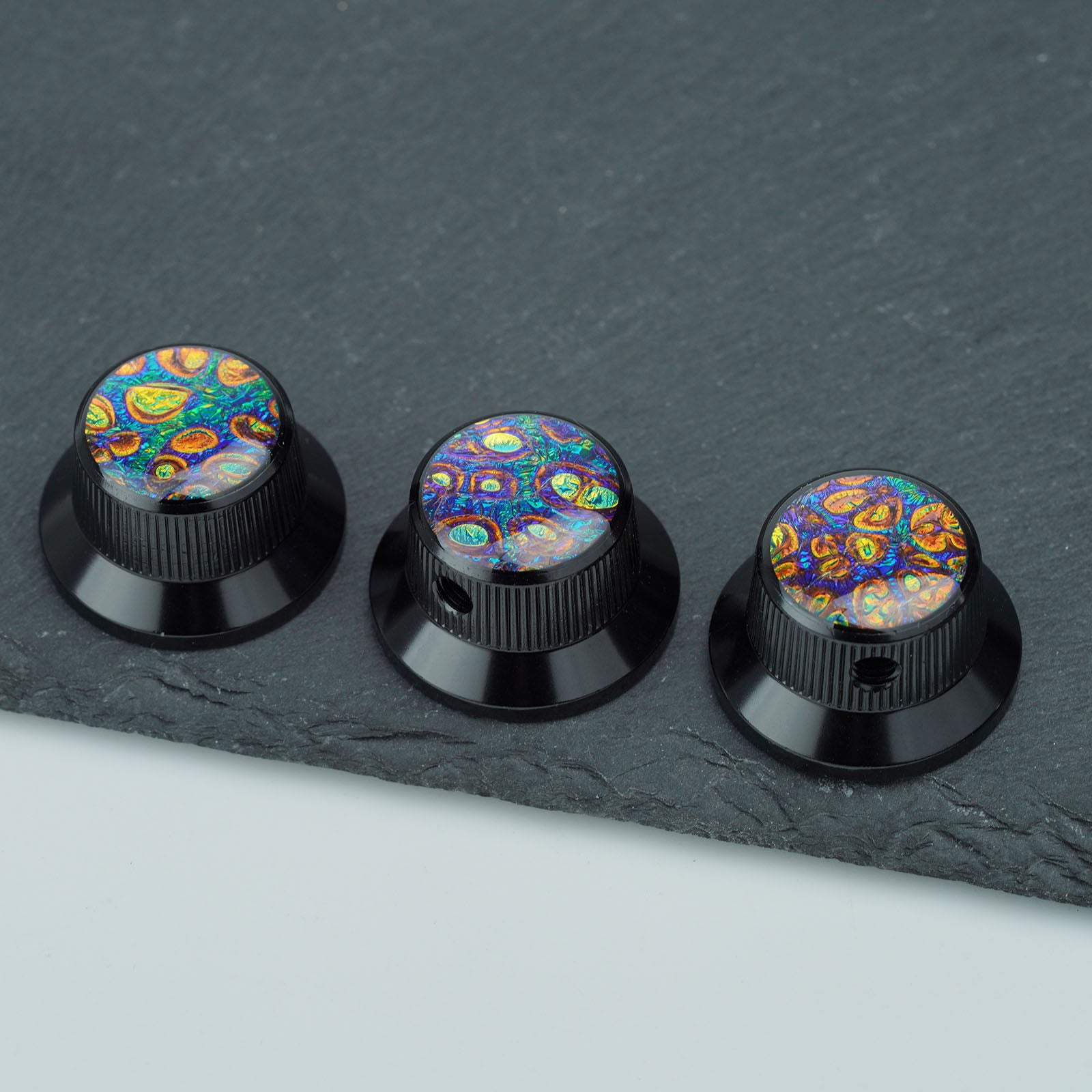 Electric Guitar/Bass Metal Control Knob with Decorative Top | Guyker
