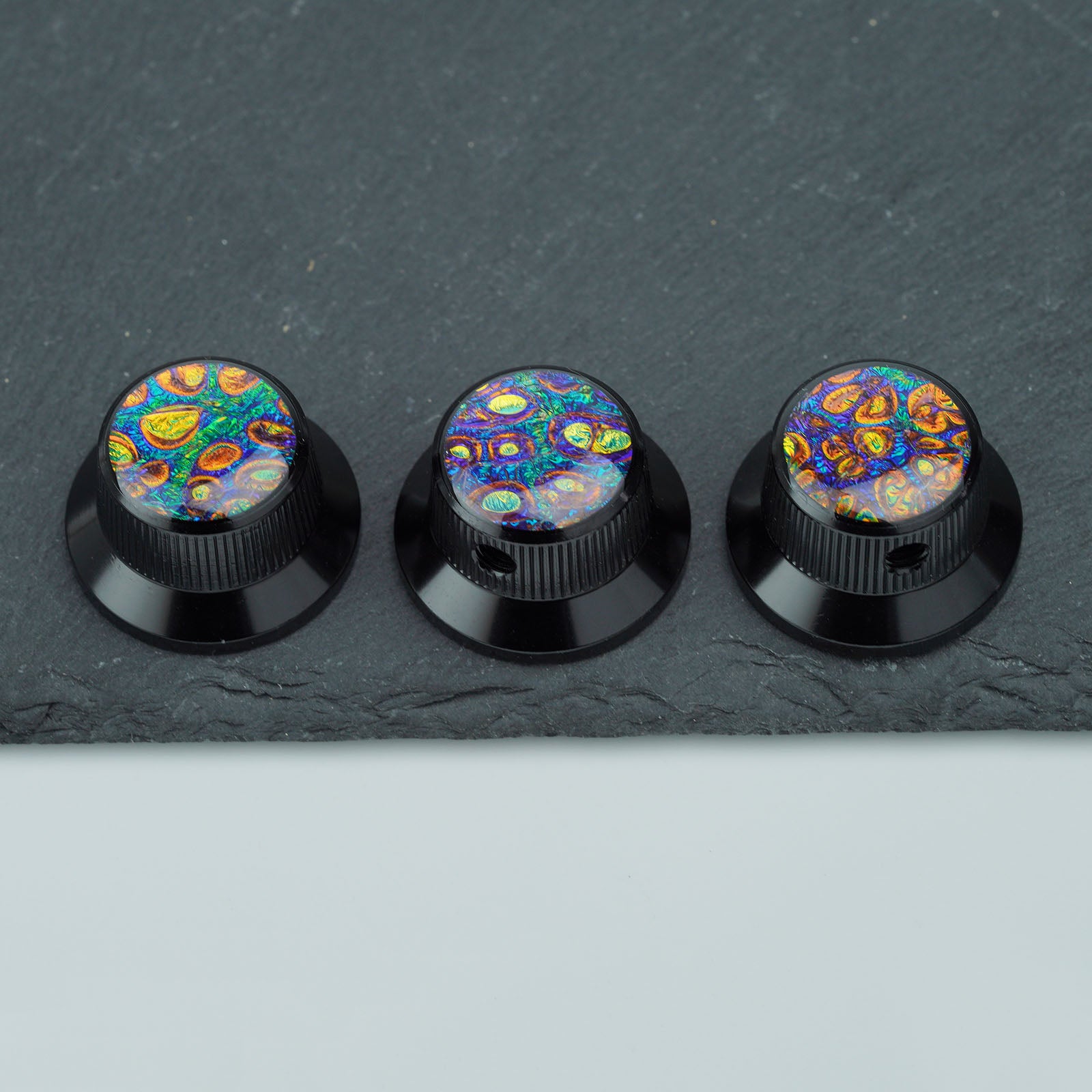 Electric Guitar/Bass Metal Control Knob with Decorative Top | Guyker