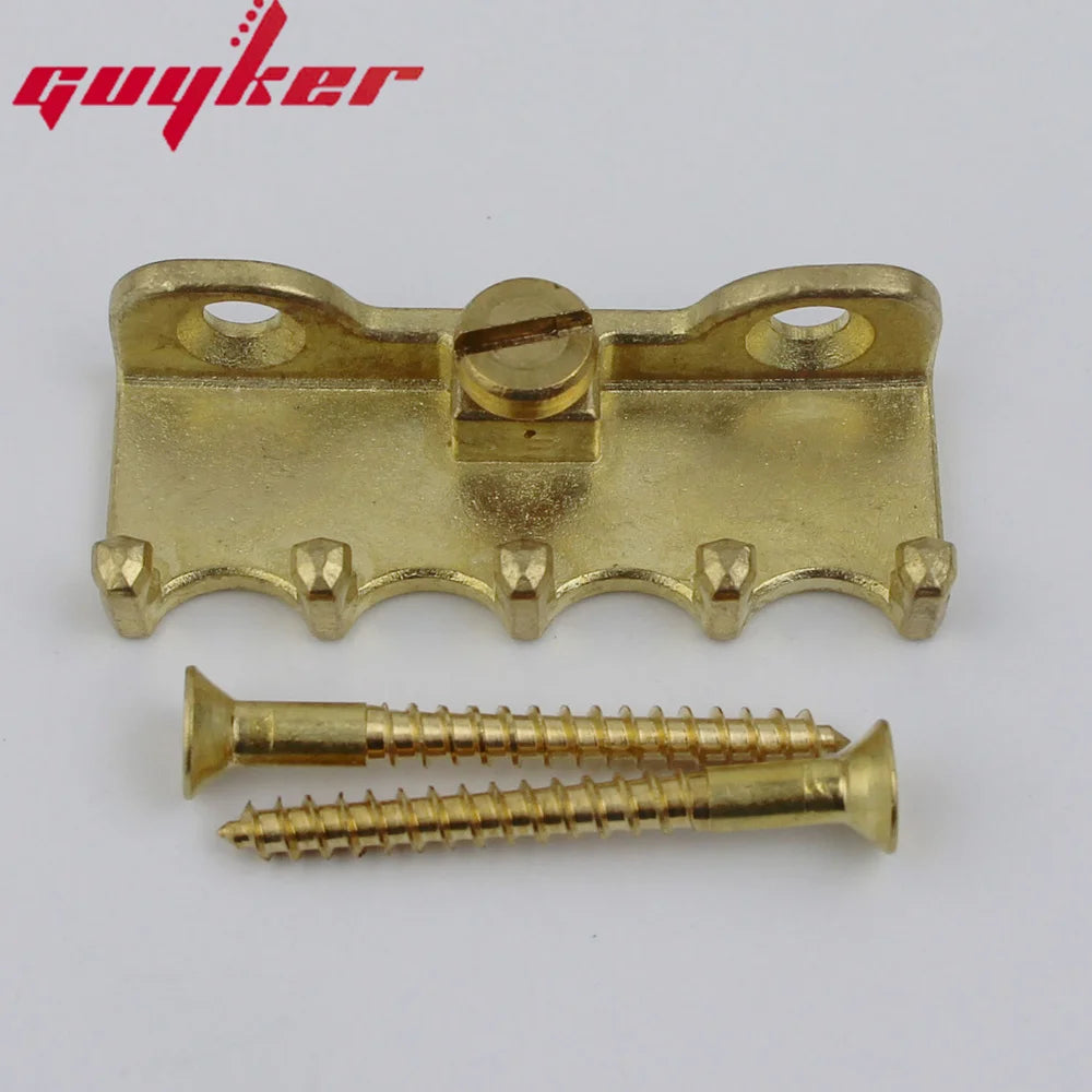Electric Guitar Tremolo Bridge Spring Claw Full Solid Brass Hook With Screw Guyker
