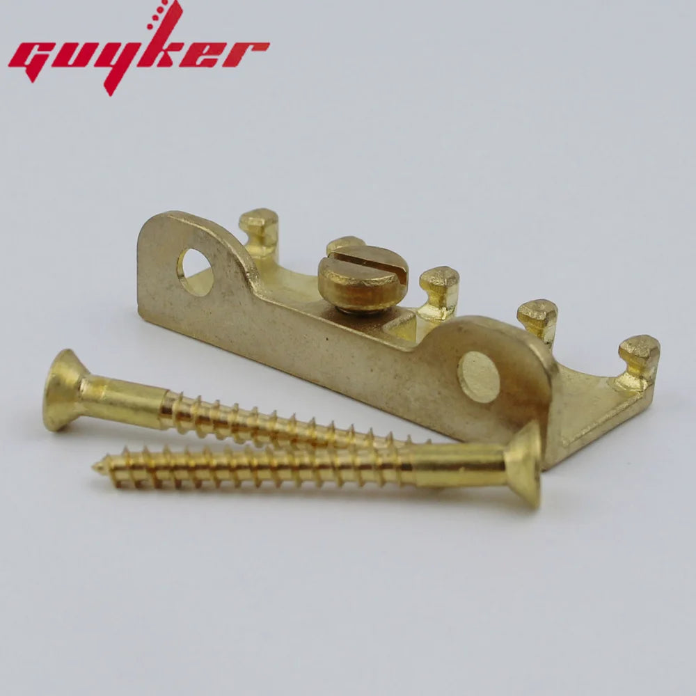 Electric Guitar Tremolo Bridge Spring Claw Full Solid Brass Hook With Screw Guyker