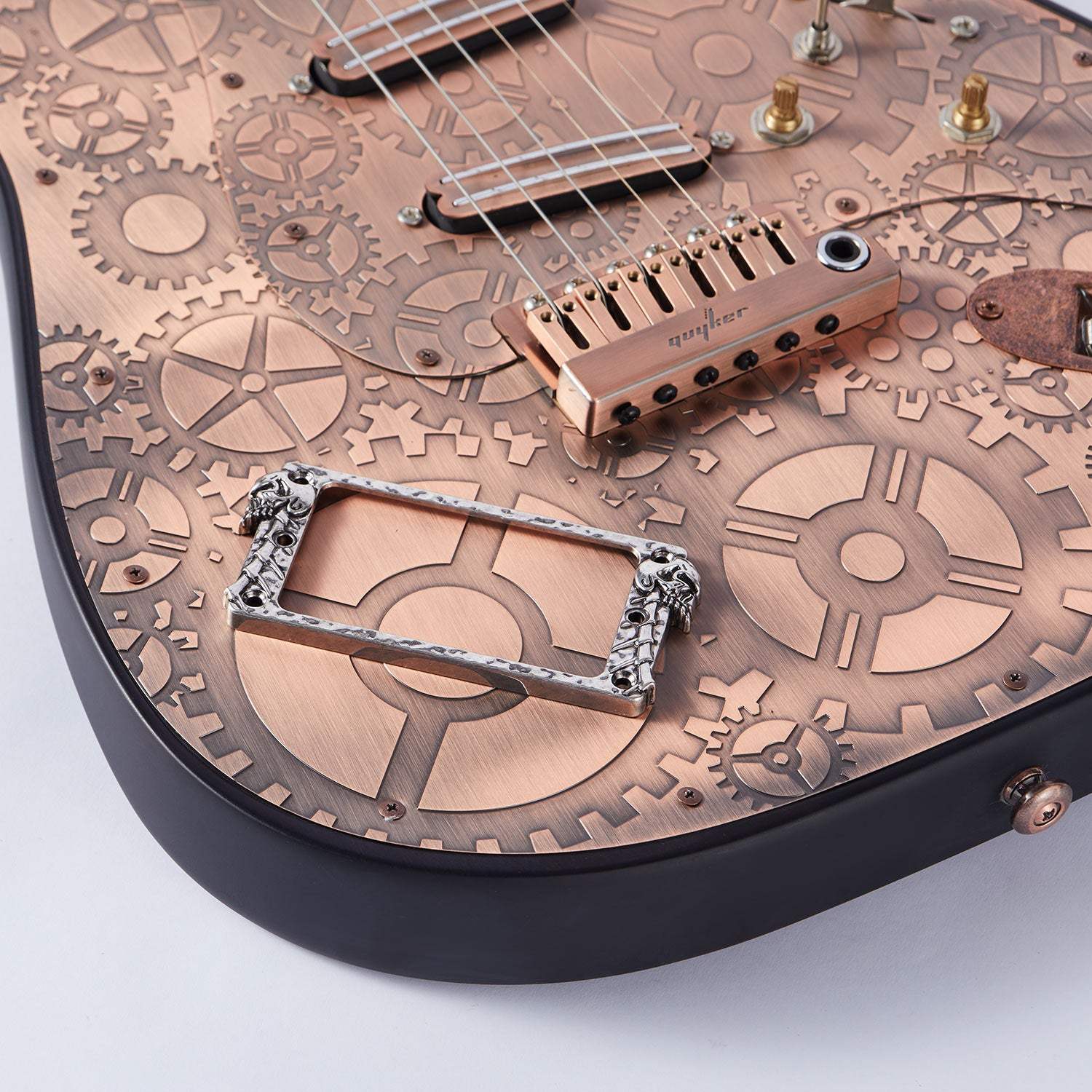 Flat Metal Humbucker Pickup Mounting Ring | Guyker