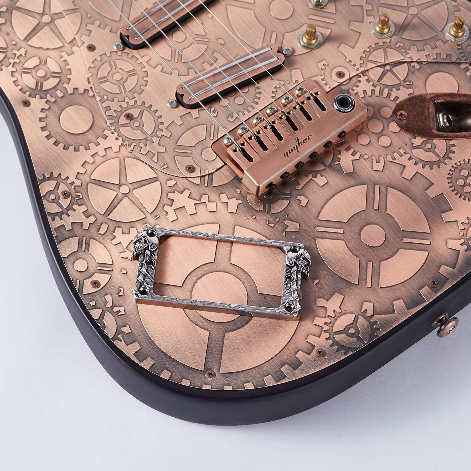Flat Metal Humbucker Pickup Mounting Ring | Guyker