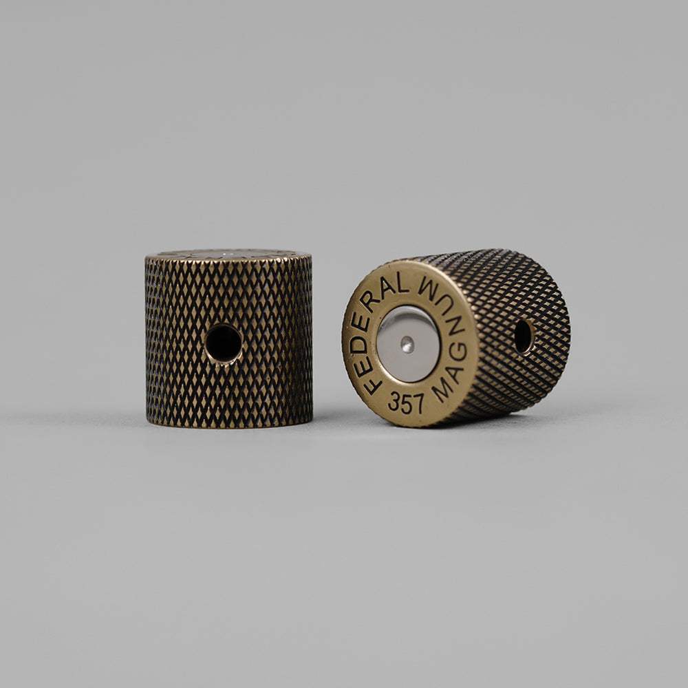 Flat Top Bronze/Antique Brass Bullet Case Control Knobs Dia. 6mm for Guitar & Bass | Guyker