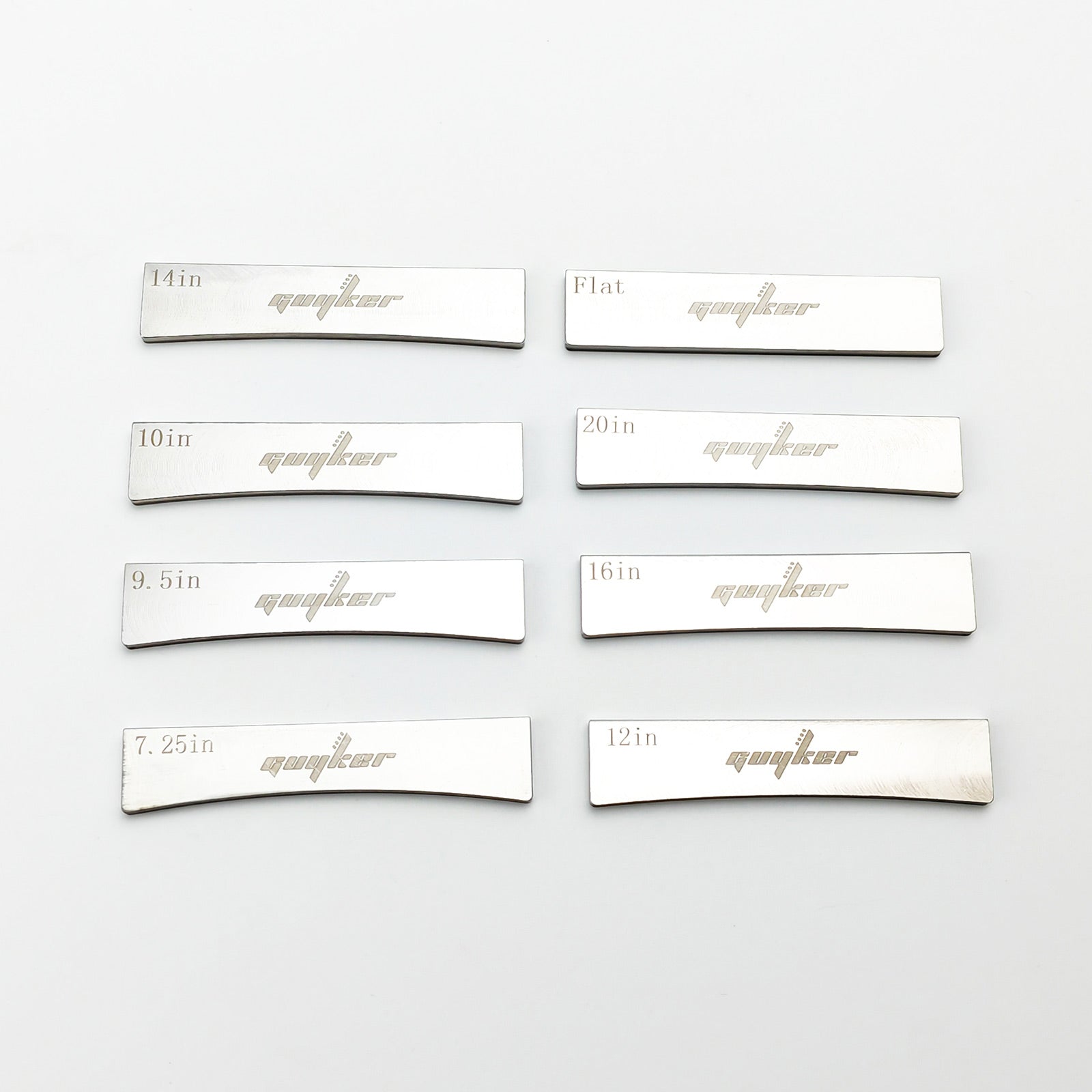 Fret Press Inserts 304 Stainless Steel Fingerboard Radius Inserts Guyker