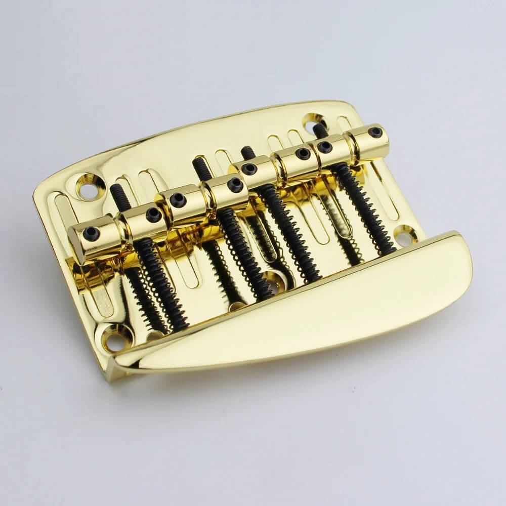 GB1020 4-String Hard Tail Fixed Brass Bass Bridge