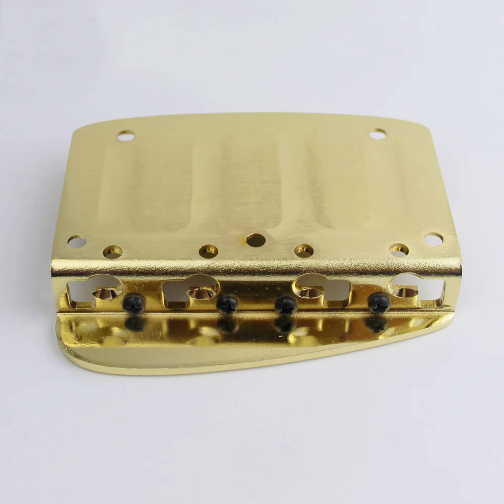 GB1020 4-String Hard Tail Fixed Brass Bass Bridge