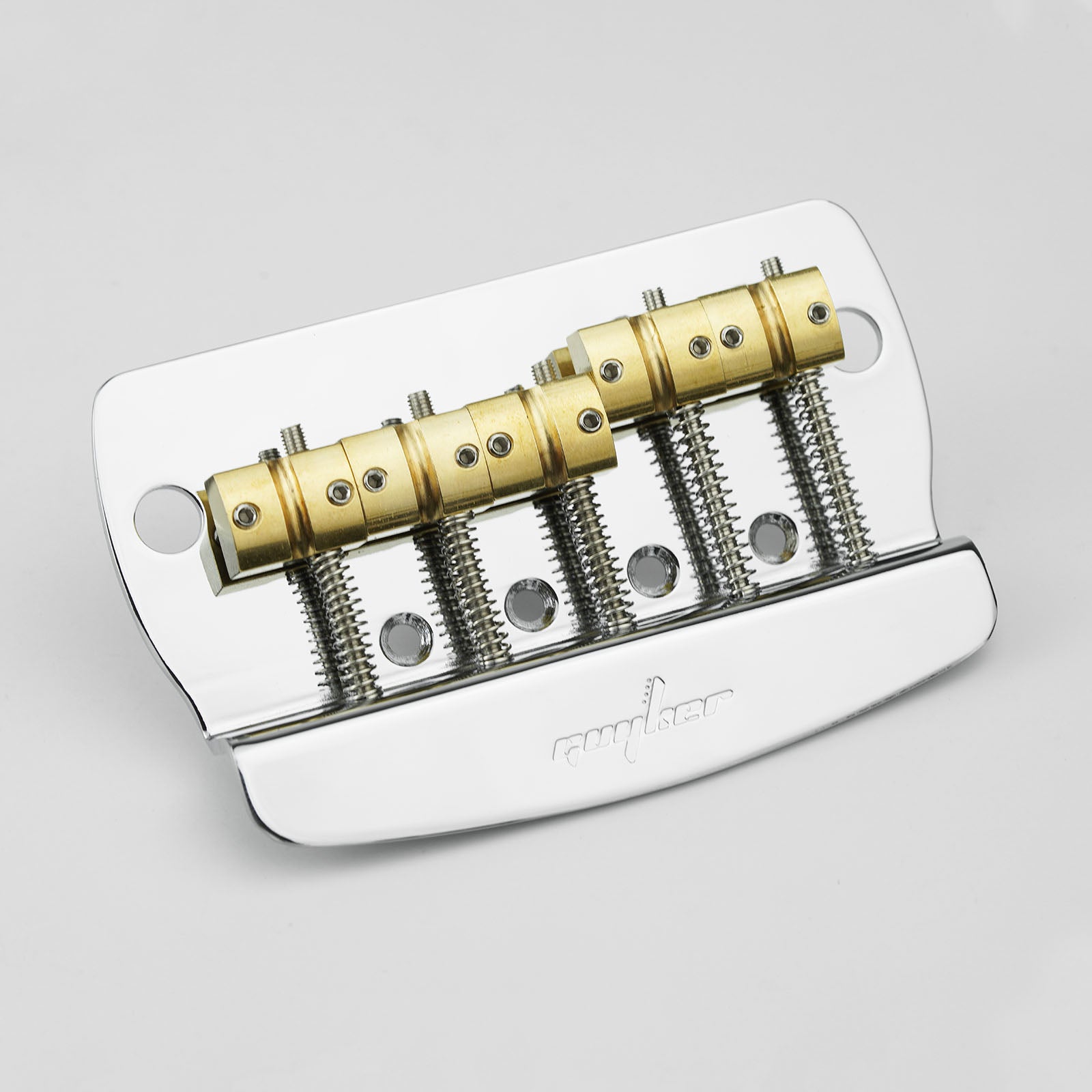Guyker GB1026 5-String Bass Guitar Bridge with Brass Saddles