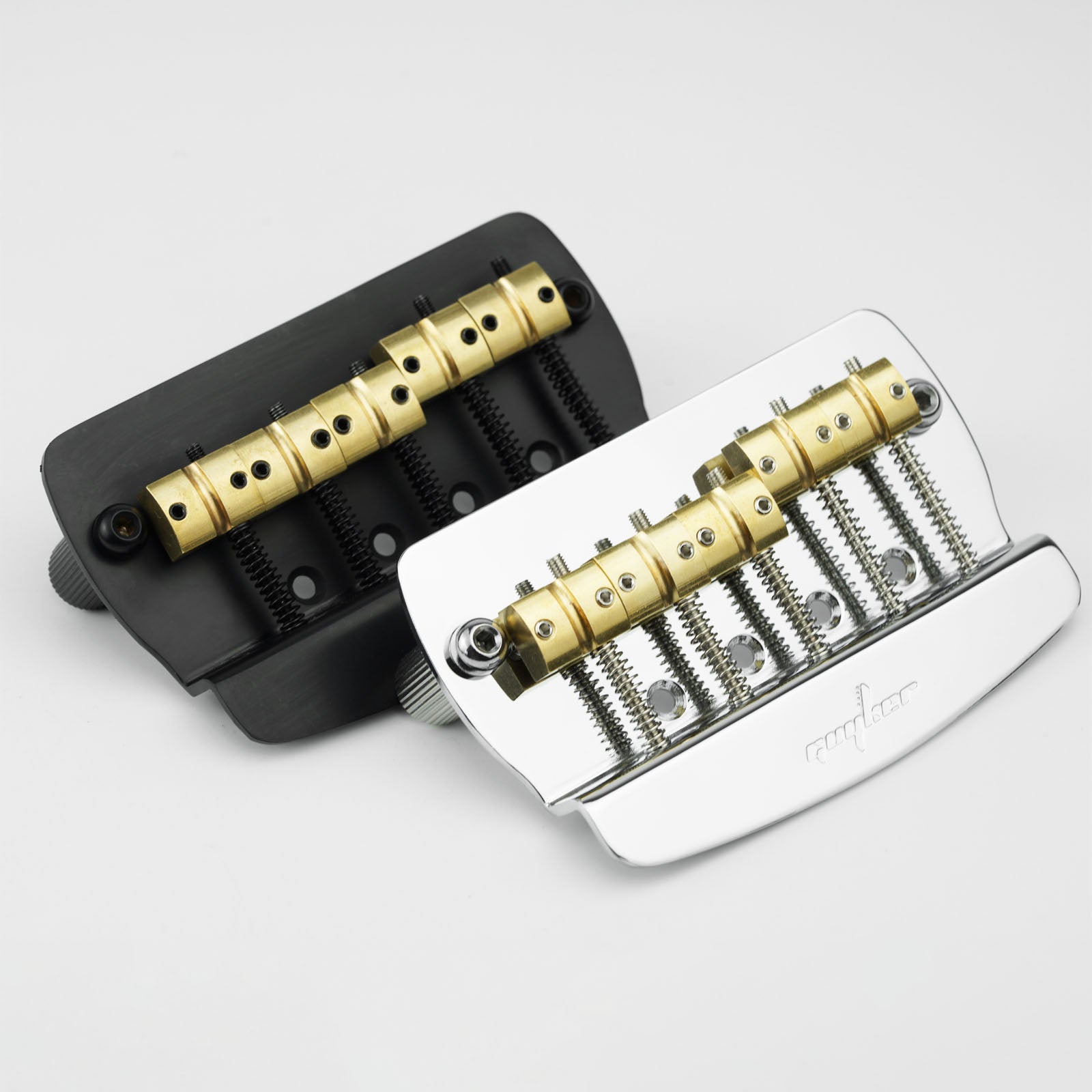 Guyker GB1026 5-String Bass Guitar Bridge with Brass Saddles