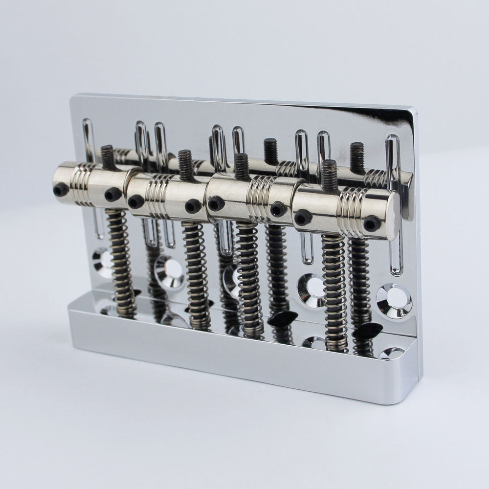 4-String Bass Bridge High Mass with Brass Saddles 19mm Spacing Guyker