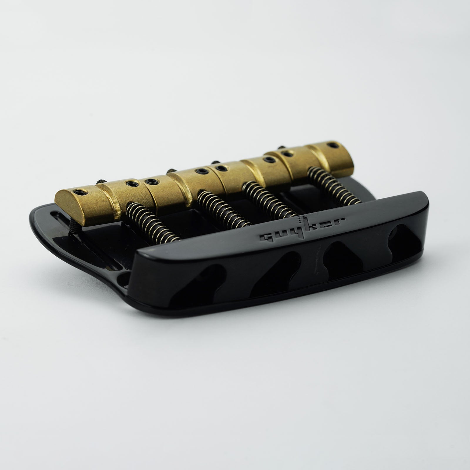 Guyker GB408 Zinc Alloy Fixed Bass Bridge with Solid Brass Saddles 4-String Vintage Style