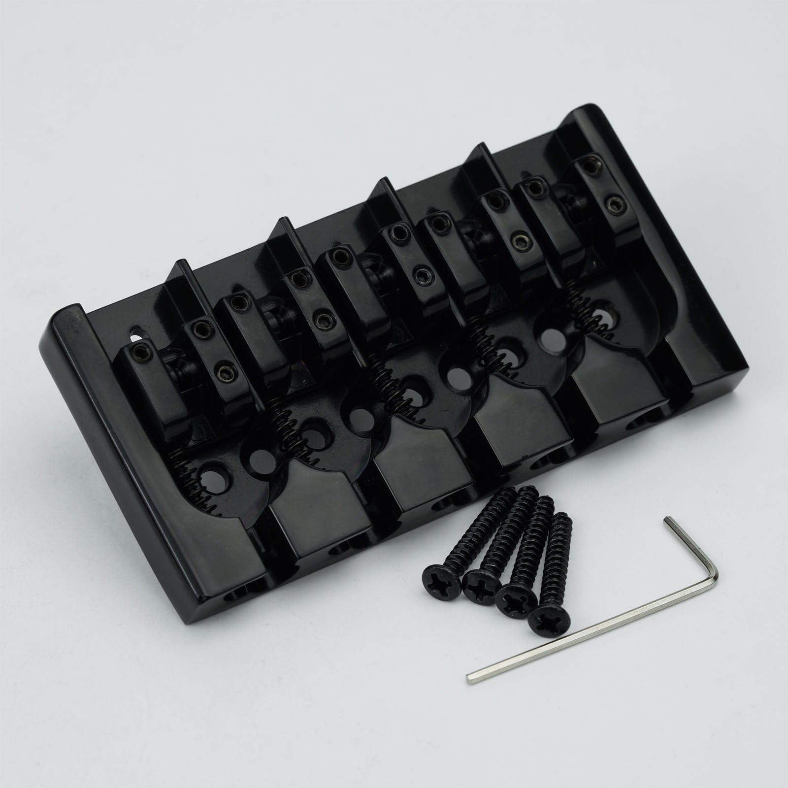 Guyker GB507 5 String A Style Bass Bridge Black Base