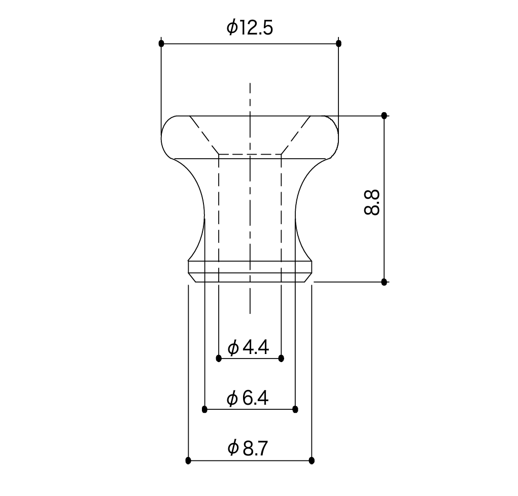 Guyker GE004 Liberación Rápida de Bloques de Correa de Bronce para Asegurar Botones de Correa de Guitarra/Bajo