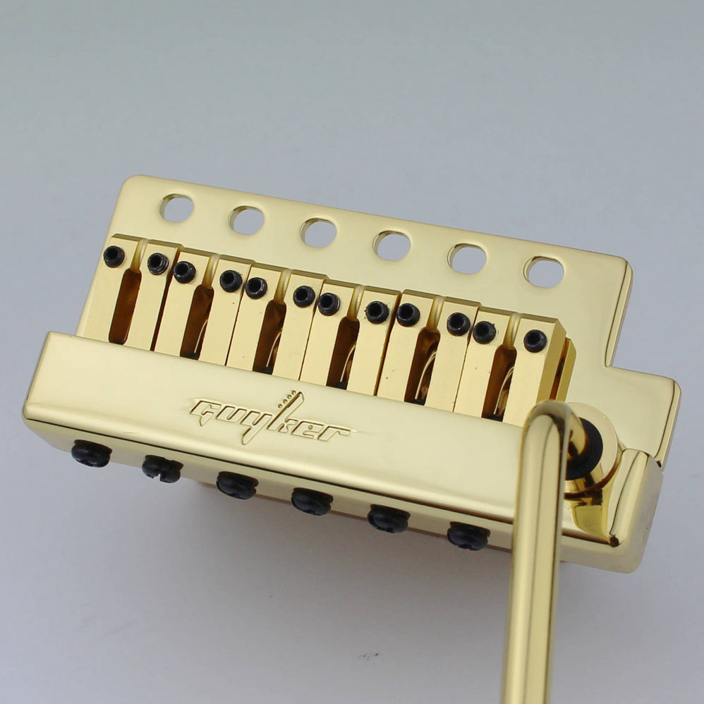 Guyker Guitar Tremolo Bridge String Spacing 10.8MM with Brass Saddle and Brass Block GG1009A