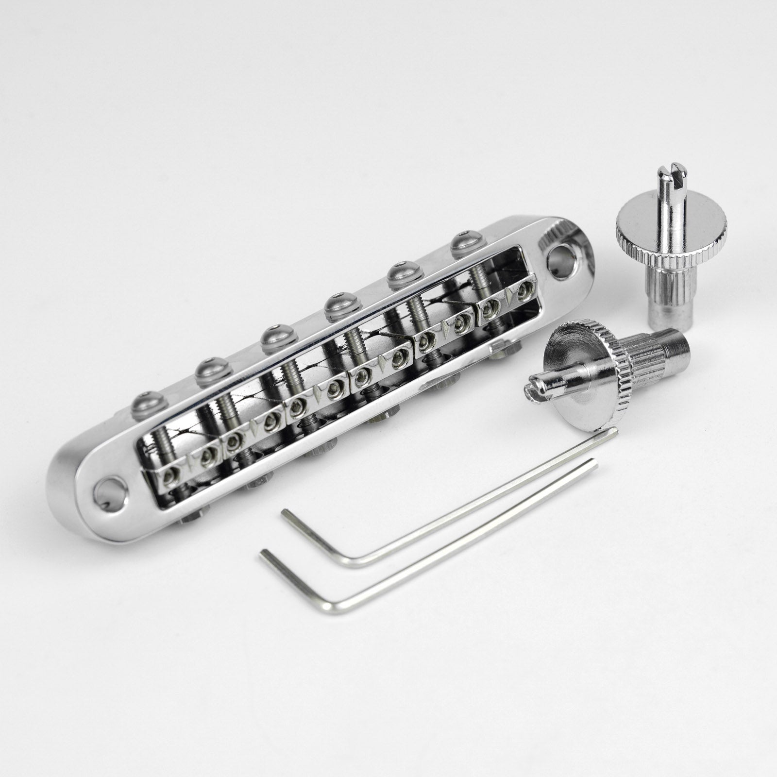 Guyker GM009-5 Adjustable Saddle Radius Tune-O-Matic Bridge for Electric Guitar5