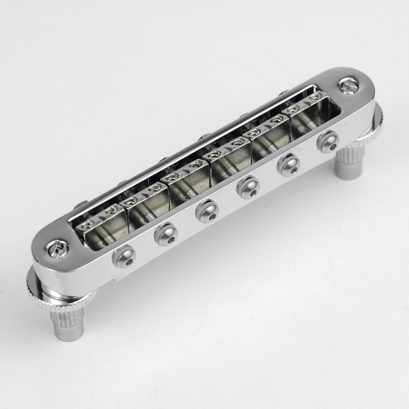 Guyker GM009-5 Adjustable Saddle Radius Tune-O-Matic Bridge for Electric Guitar-1