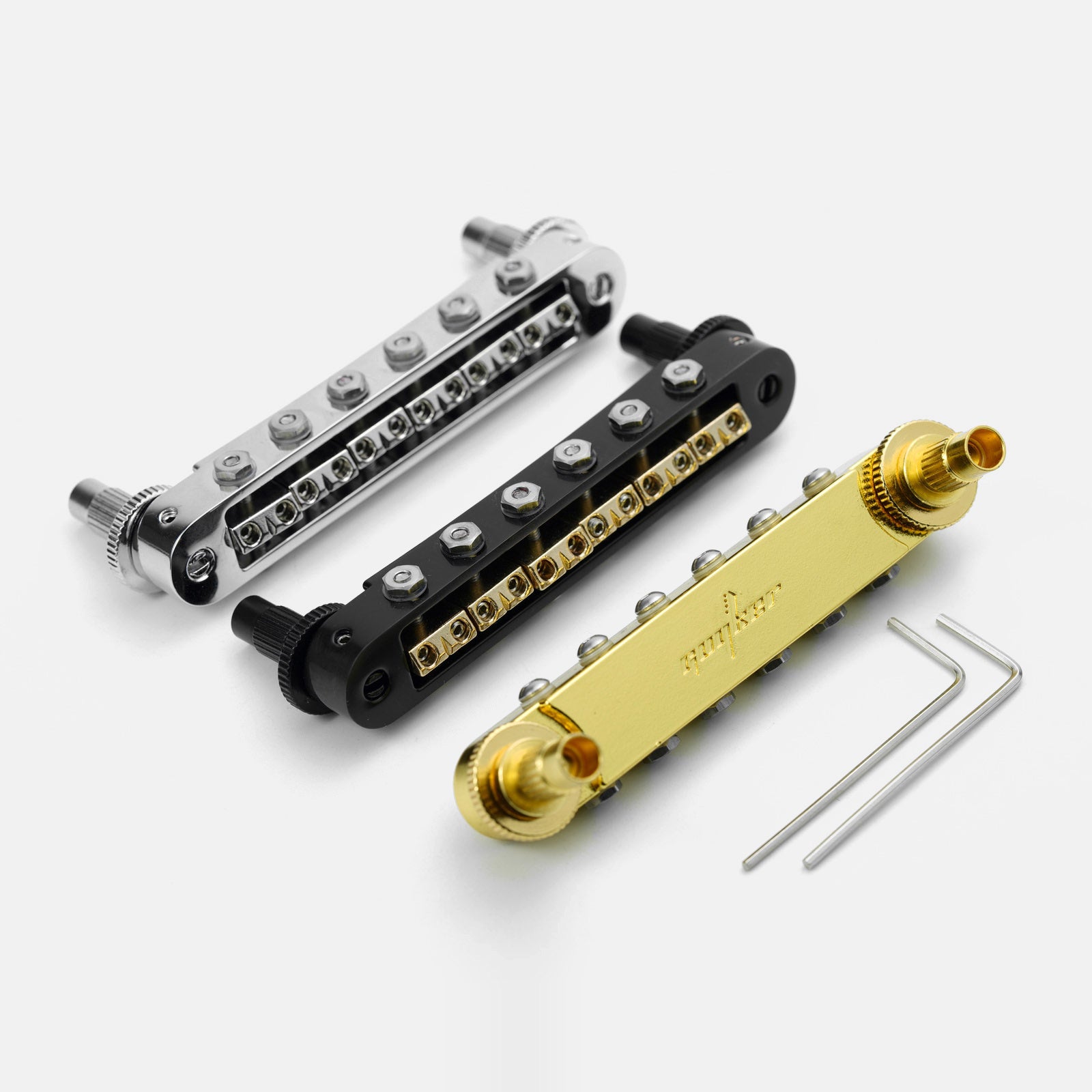 Guyker GM009-5 Adjustable Saddle Radius Tune-O-Matic Bridge for Electric Guitar17