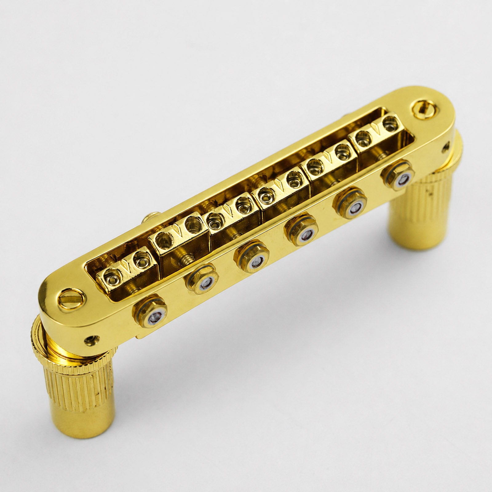 Guyker GM009-8 Adjustable Saddle Radius Tune-O-Matic Bridge for Electric Guitar5