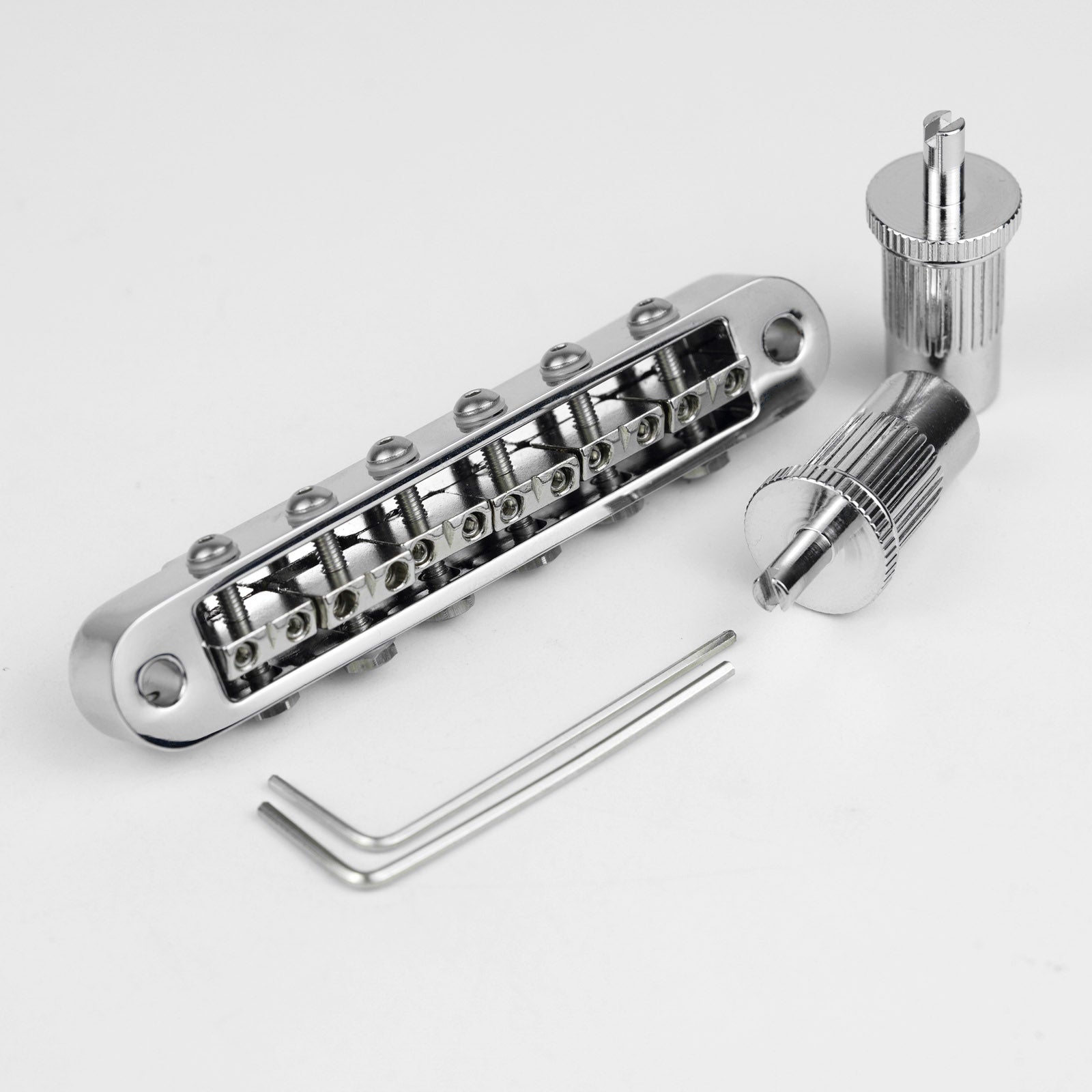 Guyker GM009-8 Adjustable Saddle Radius Tune-O-Matic Bridge for Electric Guitar