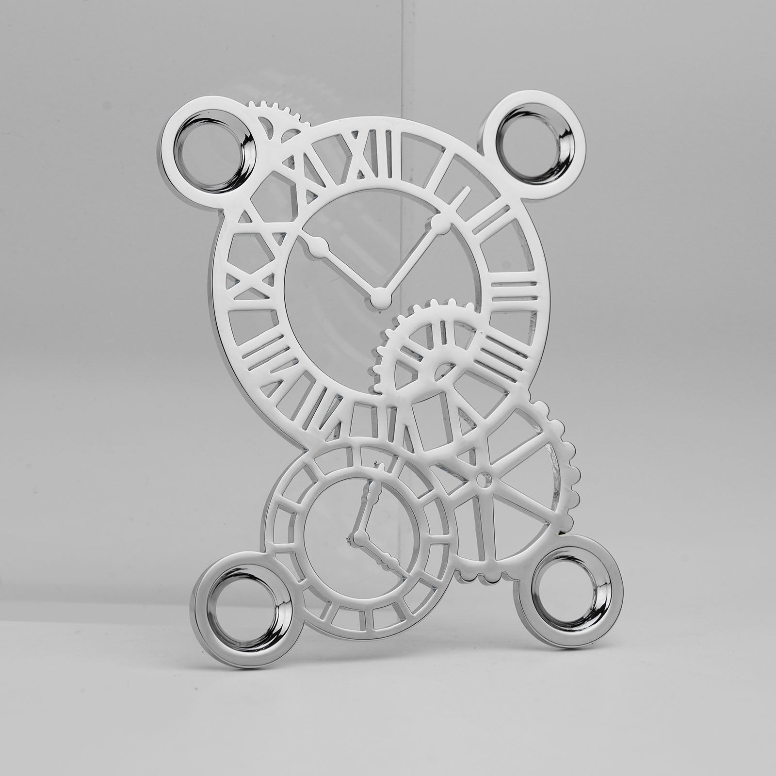 Guyker GN008 Stainless Steel Gear-Clock Hybrid Neck Plate