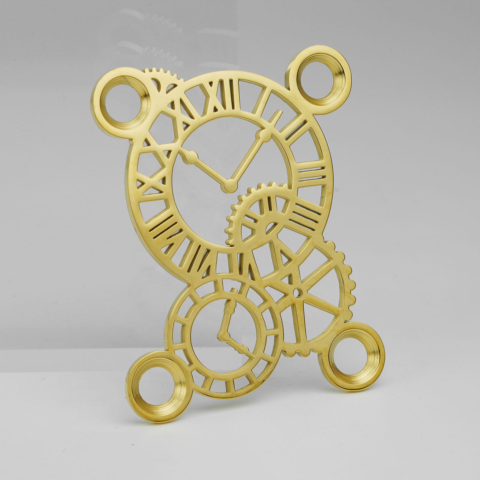 Guyker GN008 Stainless Steel Gear-Clock Hybrid Neck Plate