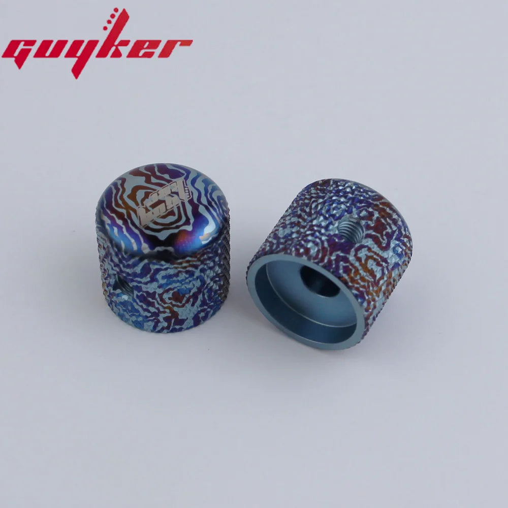 GUYKER Electric Guitar Titanium Alloy Control Plate Knob Damascus For Fend TL Parts Replacement