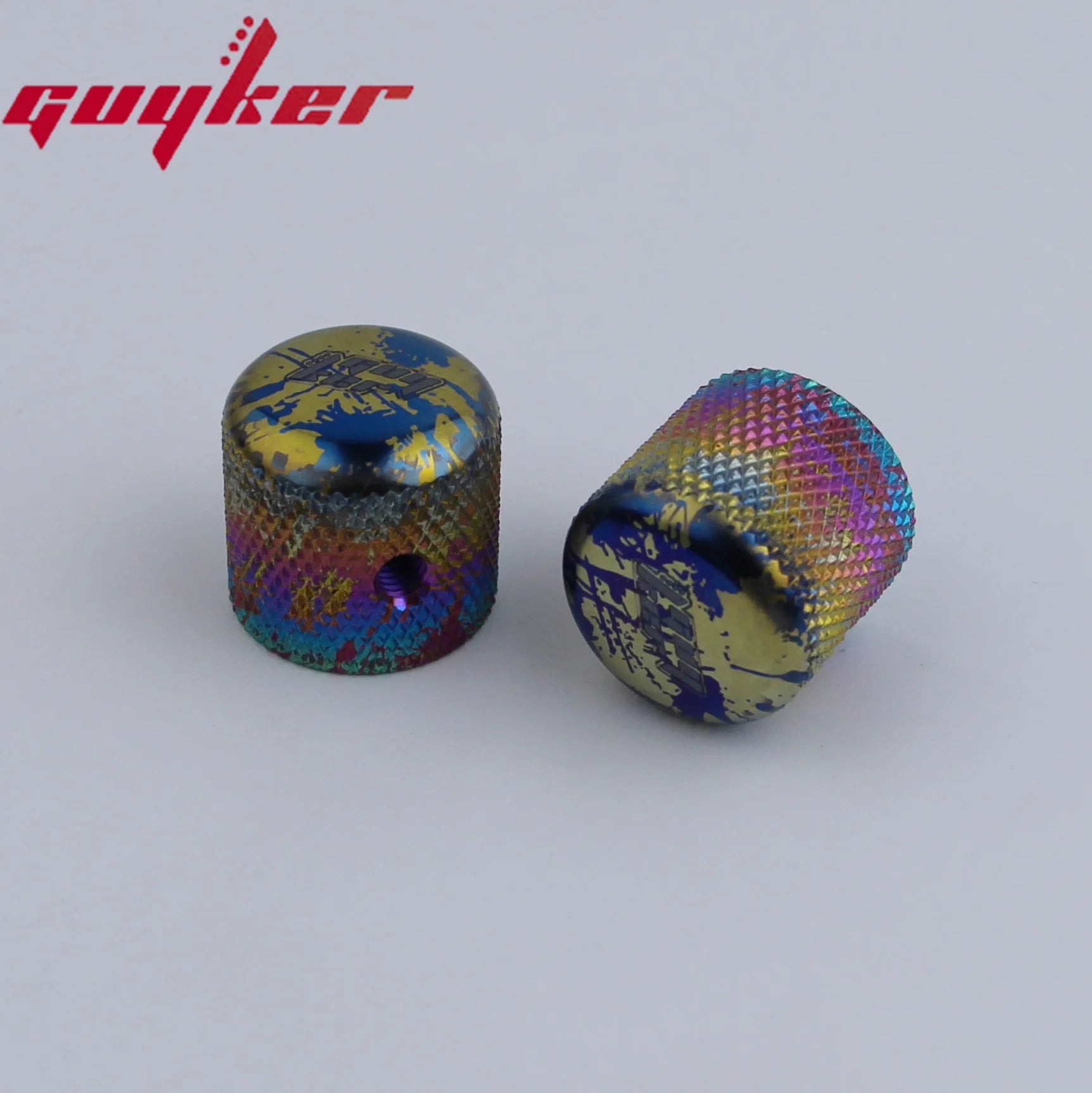 GUYKER Electric Guitar Titanium Alloy Control Plate Knob Street Style for FD TL Parts Replacement