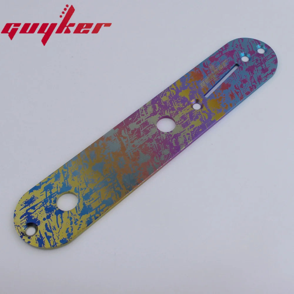 GUYKER Electric Guitar Titanium Alloy Control Plate Knob Street Style for FD TL Parts Replacement