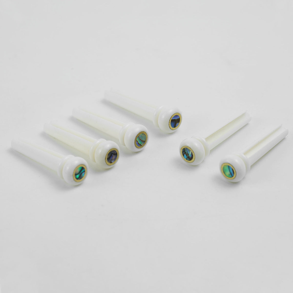 Guyker GX014 Bone Acoustic Guitar Bridge Pins with Abalone Inlays