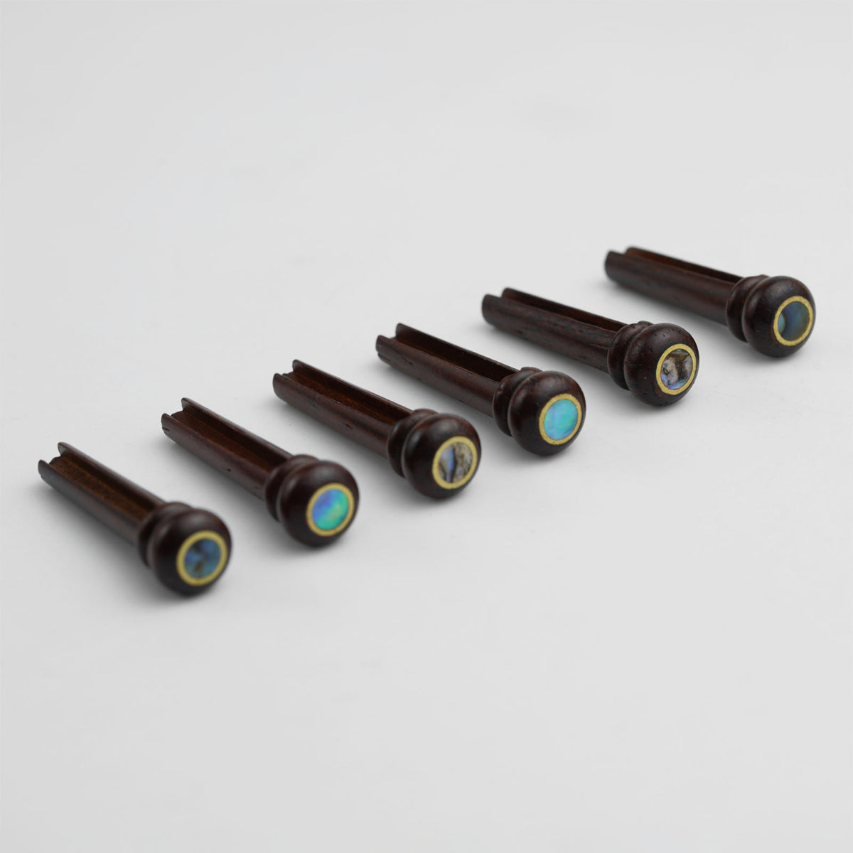 Guyker GX015 Wooden Acoustic Guitar Bridge Pins with Abalone Inlays