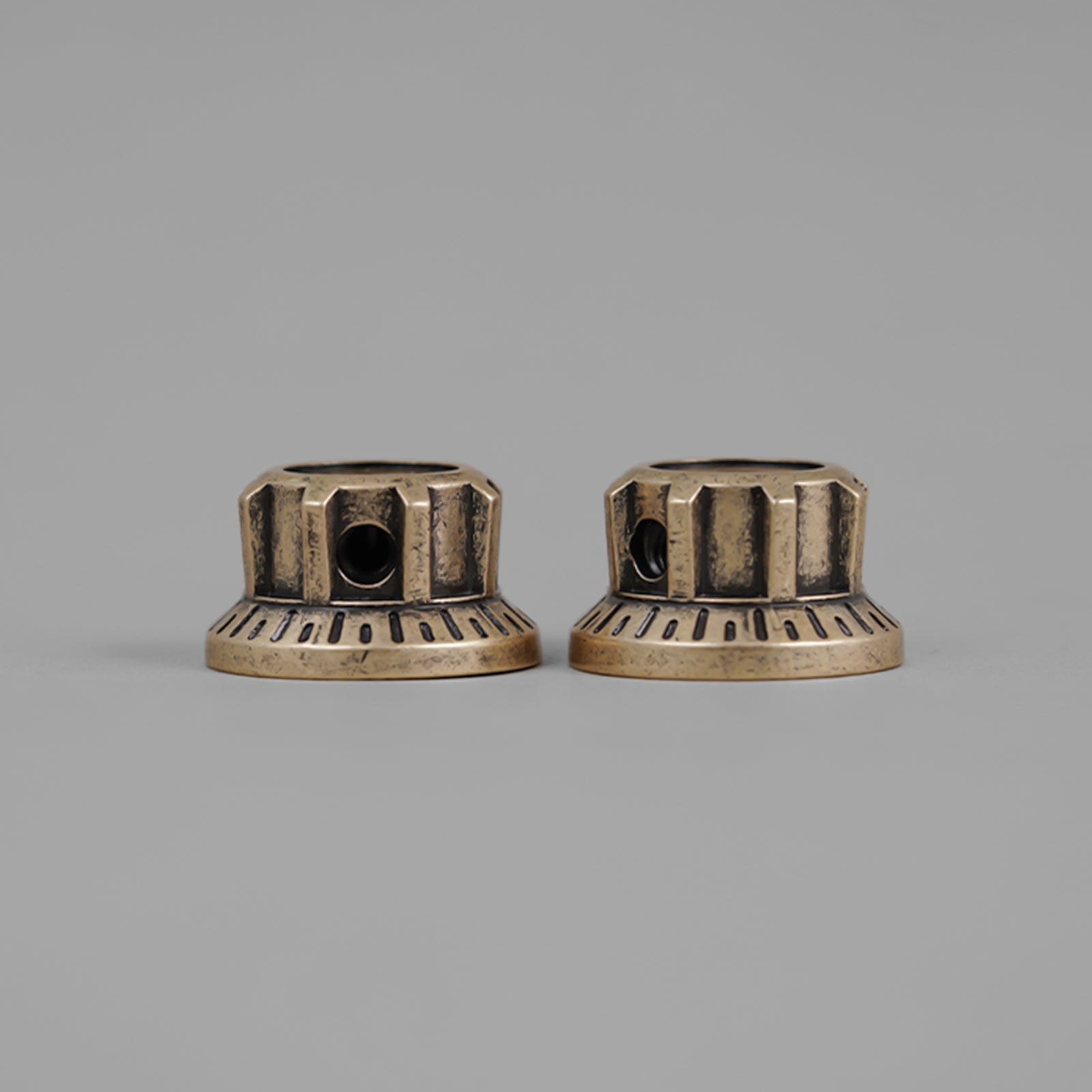 Gold & Bronze Bell Potentiometer Control Knob Set Dia. 6mm for Guitar & Bass | Guyker