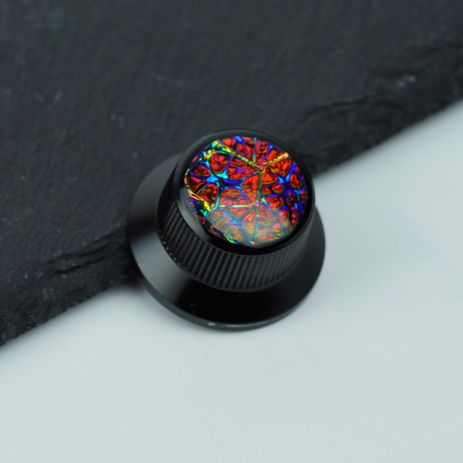 Gold Foil Starburst Aluminum Control Knobs Dia. 6.3mm for Electric Guitar & Bass | Guyker