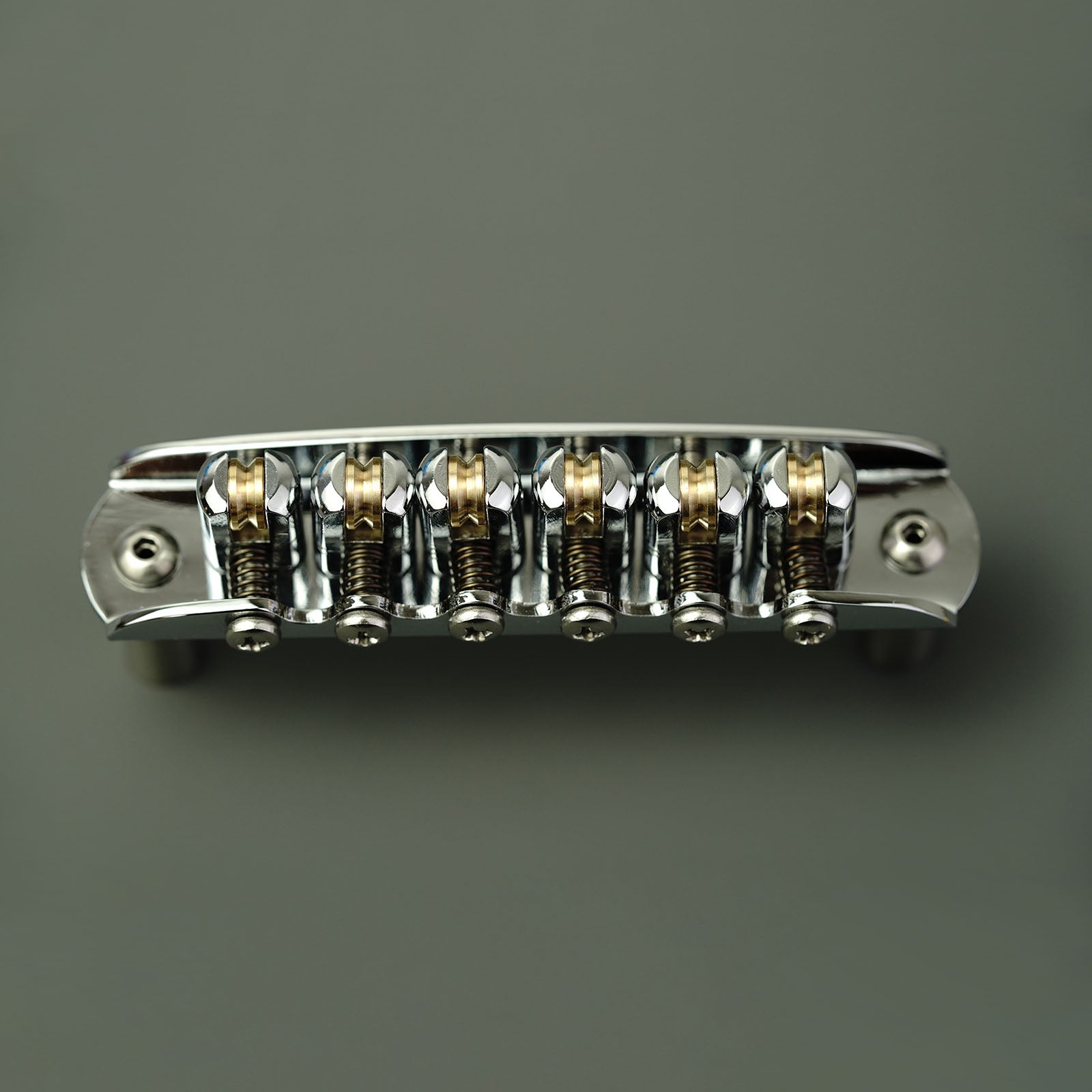 Puente de Guitarra-Nuevo-001 Puente Rodillo de 6 Cuerdas para Jazzmaster Radio de 9.5"