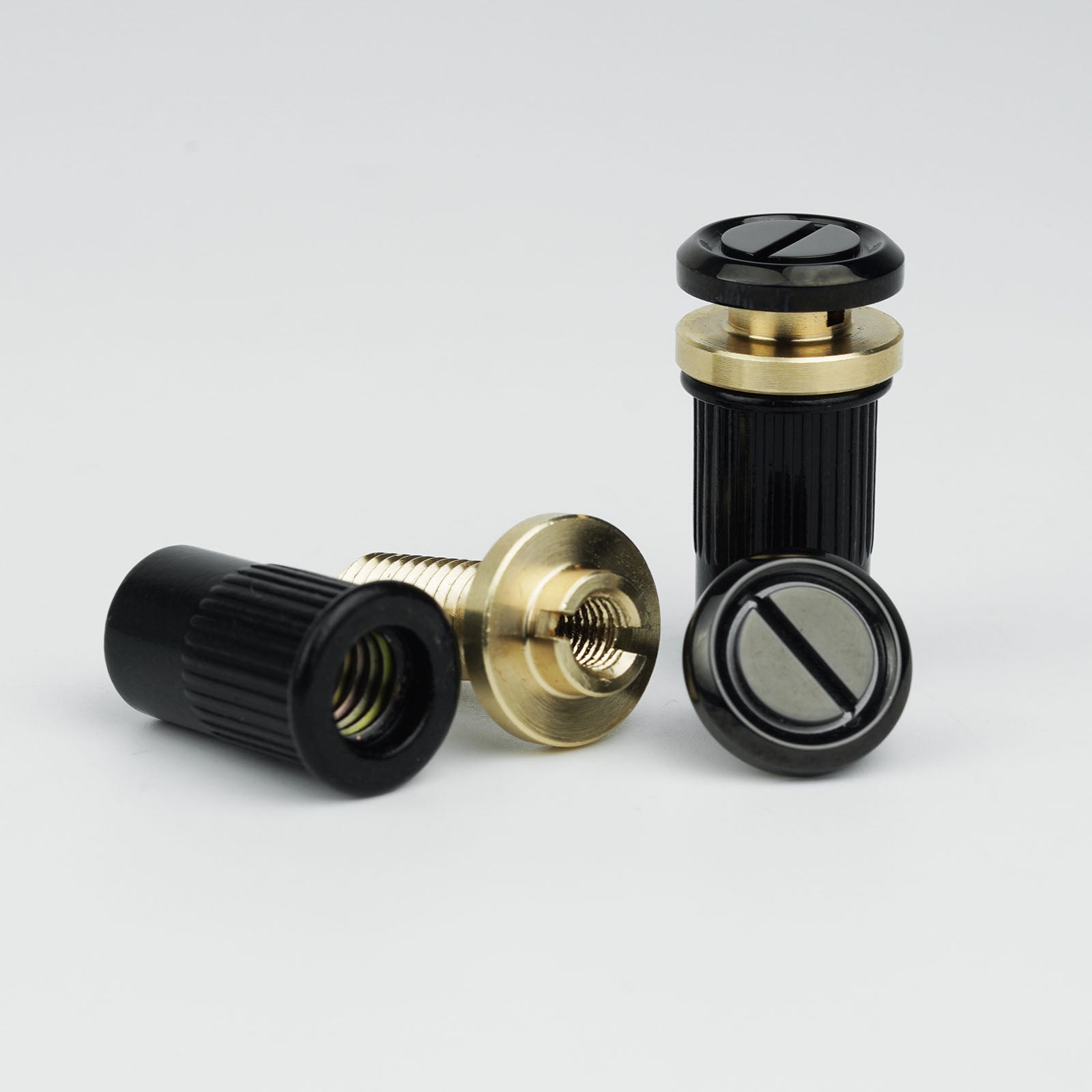Guitar Bridge Stud Screws – Brass & Steel Set | Guyker