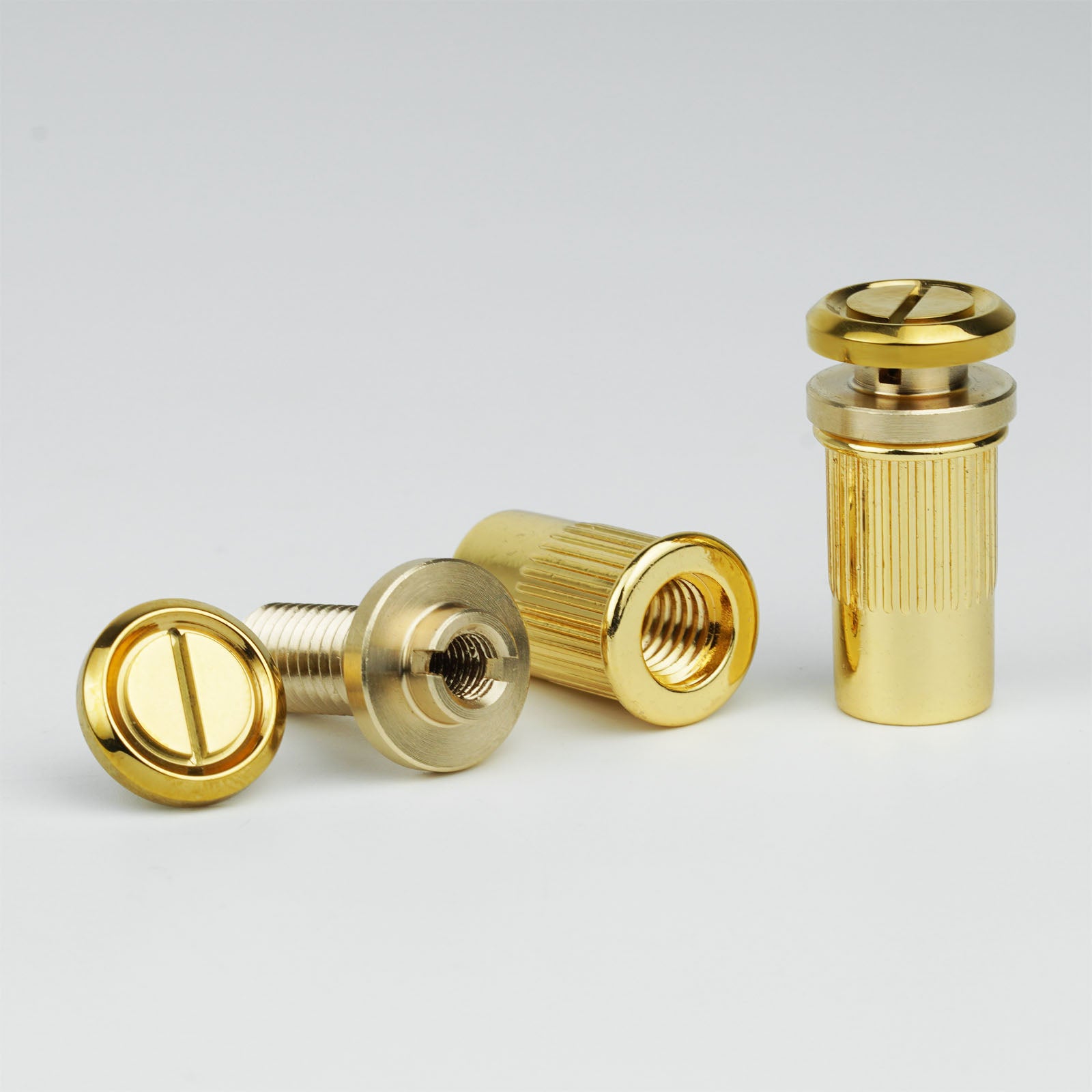Guitar Bridge Stud Screws – Brass & Steel Set | Guyker