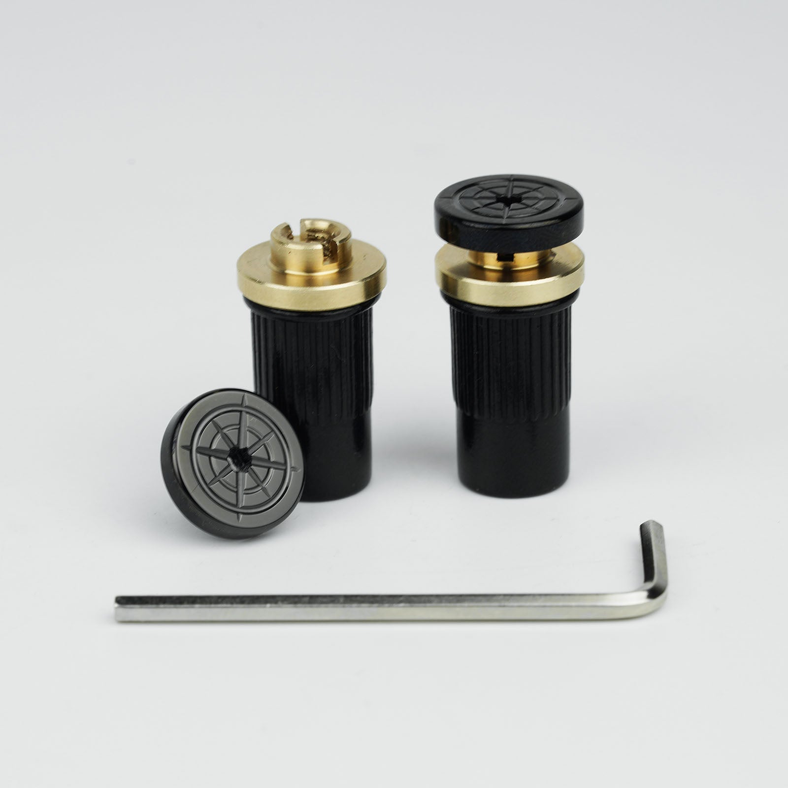 Guitar Bridge Stud Screws – Brass & Steel Set | Guyker
